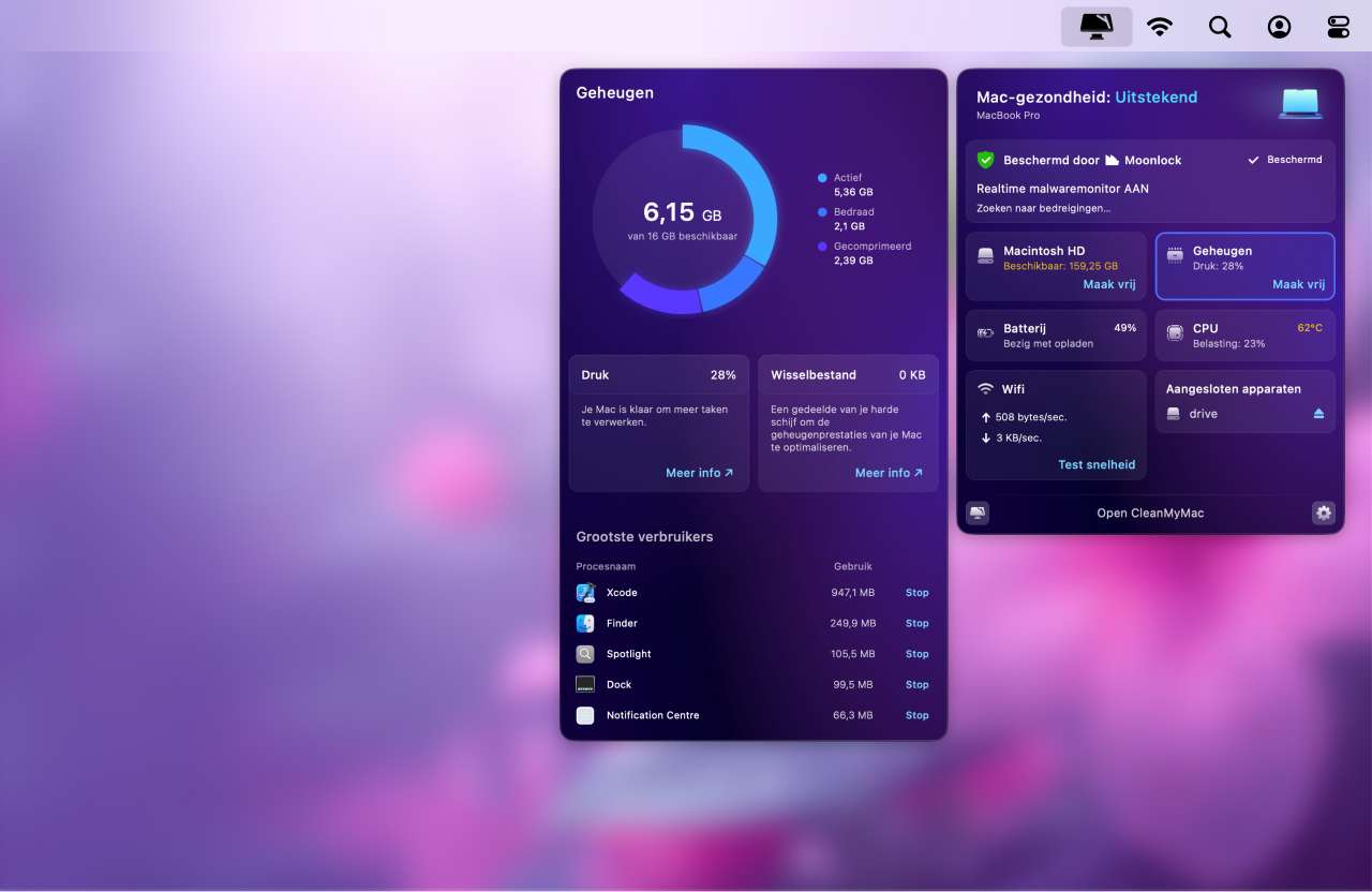 CleanMyMac &ndash; Grote verbruikers
