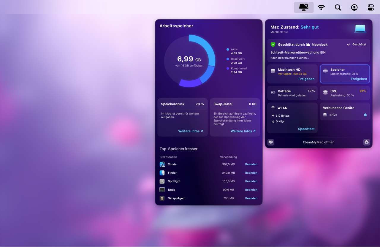 Identifizieren Sie Programme mit gro&szlig;em Speicherverbrauch