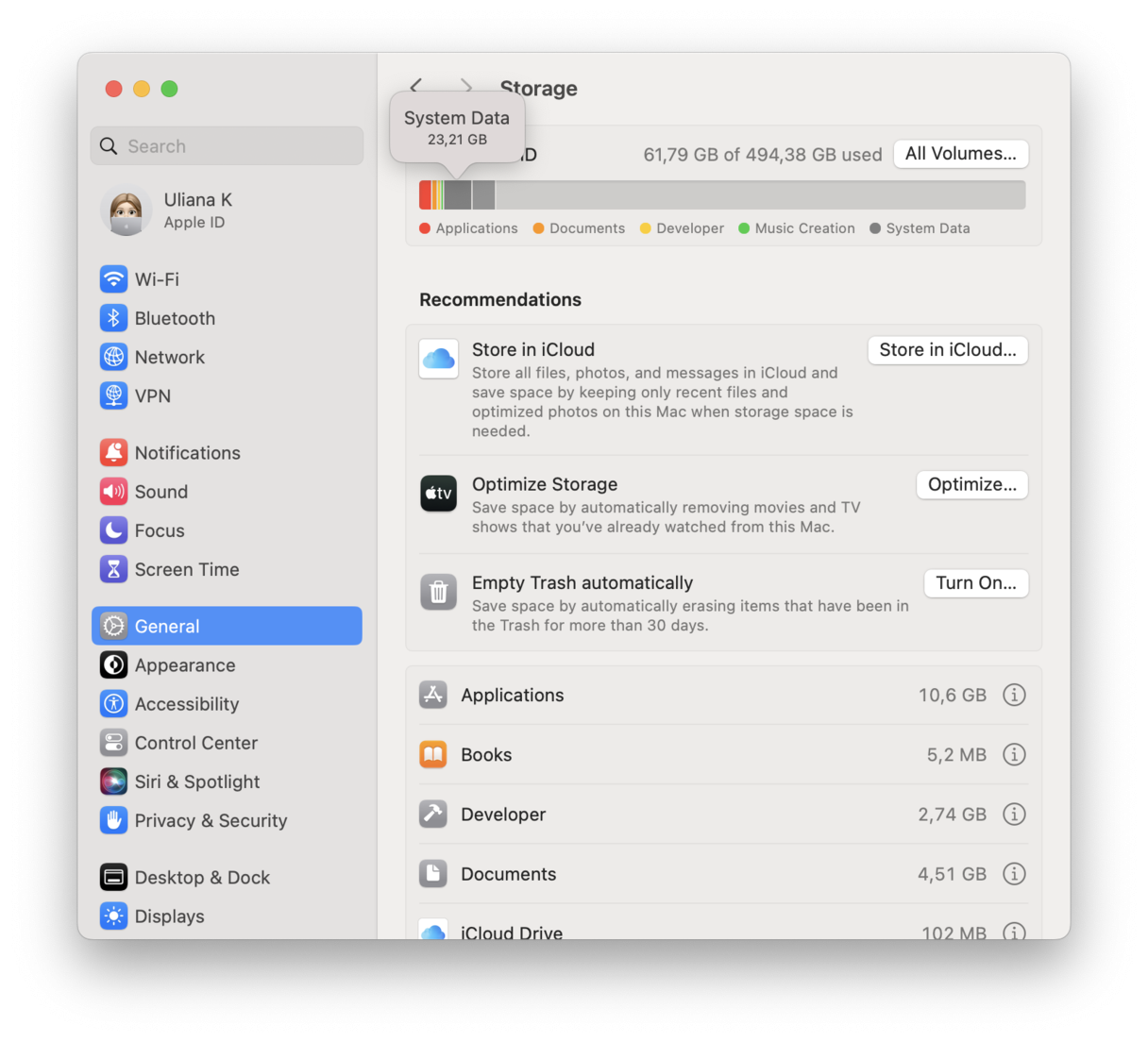 Systeemgegevens op je Mac controleren