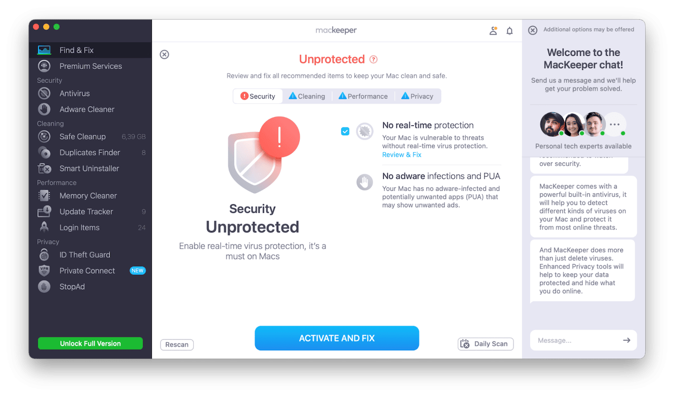 MacKeeper tool for Mac