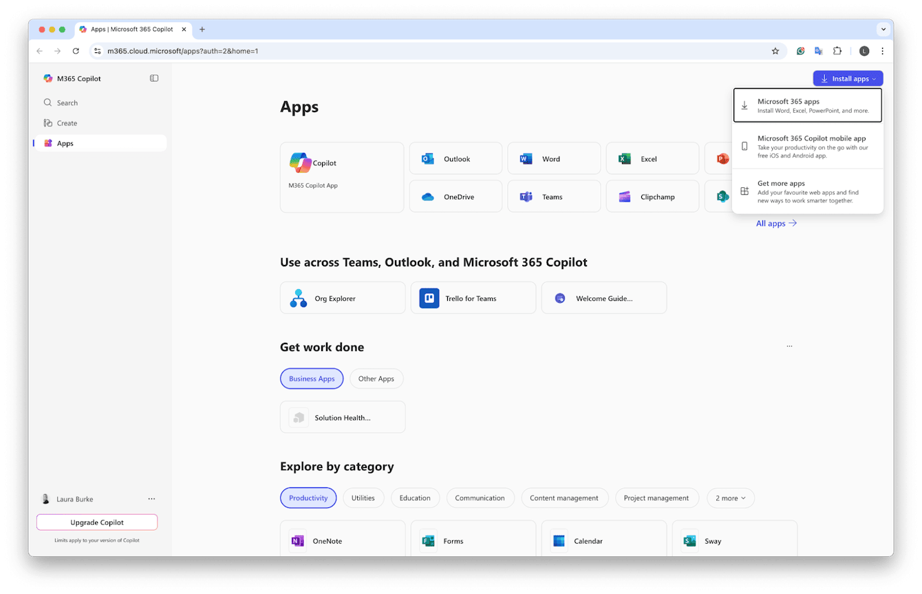 Install Microsoft Office Suite (includes Word)