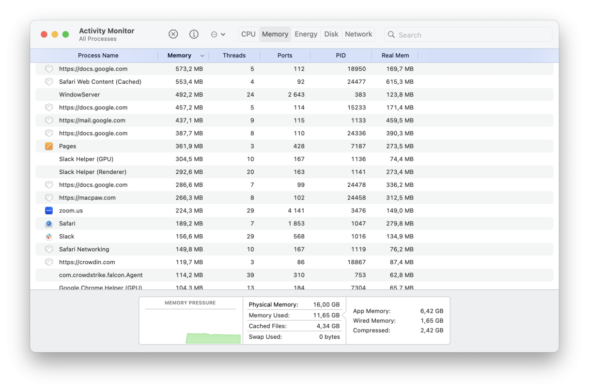Frigj&oslash;r RAM p&aring; Mac