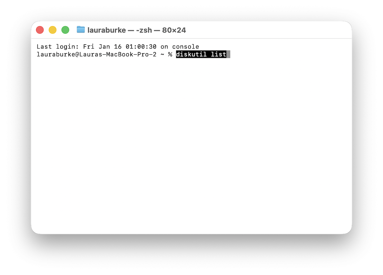 Using Terminal for a one-time fix