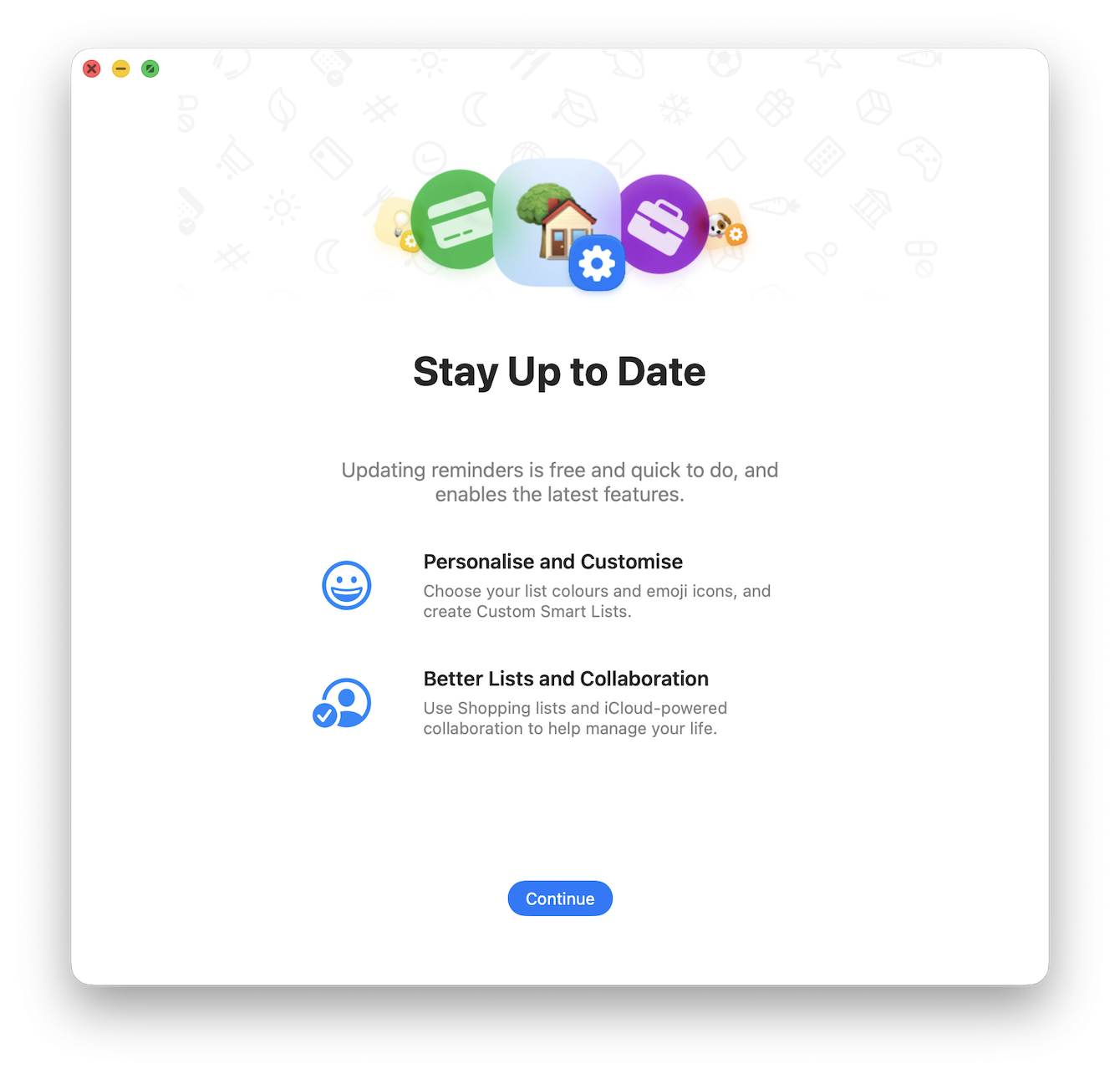 Menu bar red close button