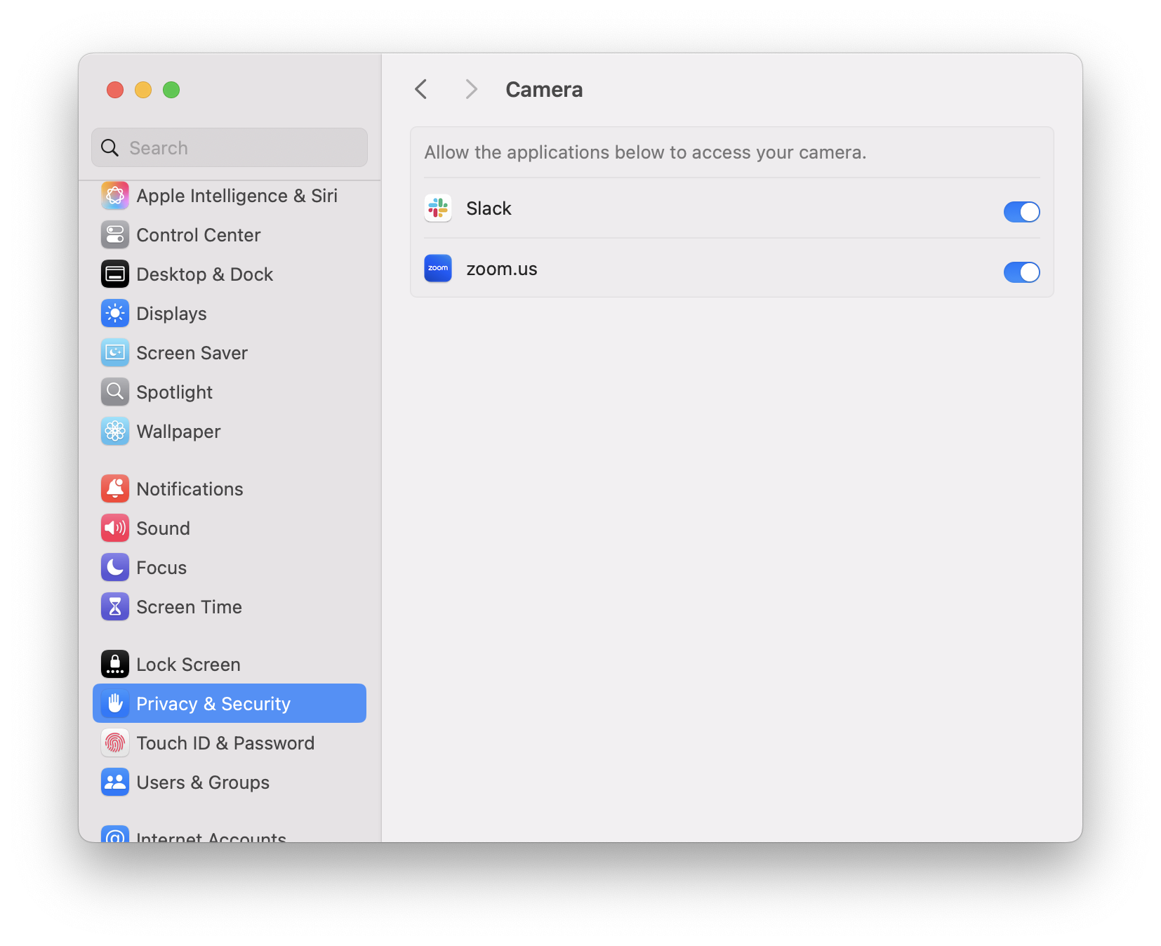 How to check app permissions on Mac