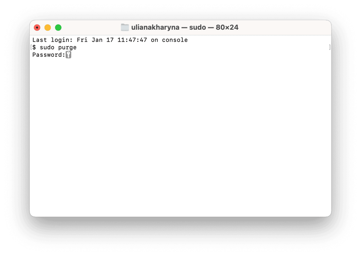 T&oslash;m RAM i Terminal 