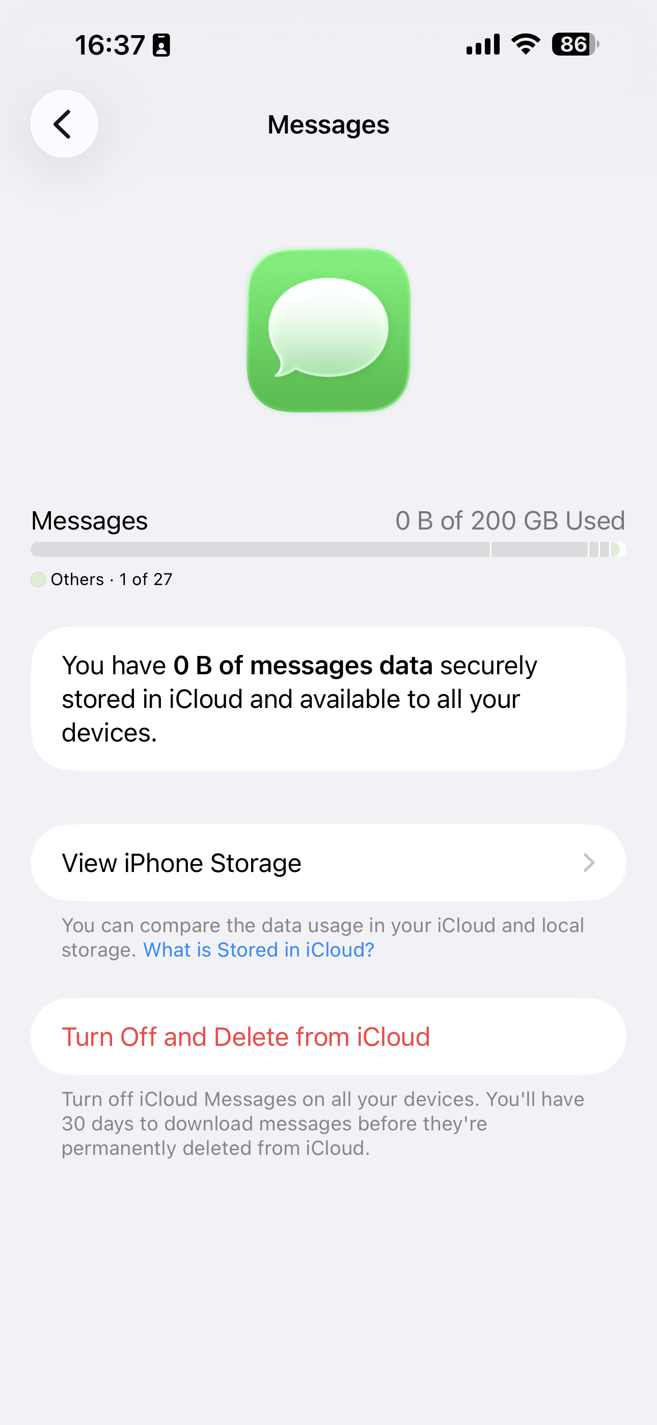 Removing old messages on iPhone