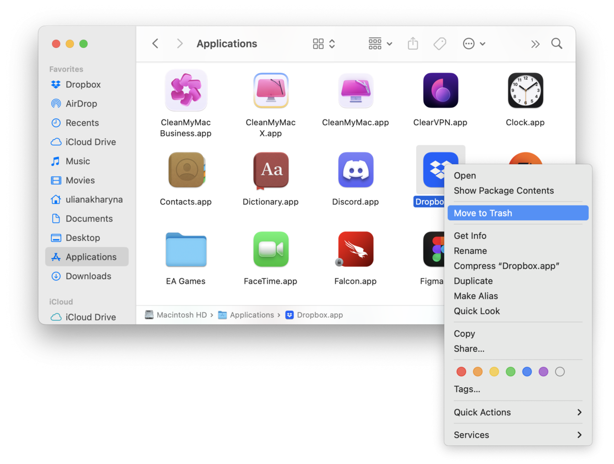Remove unused apps from Mac