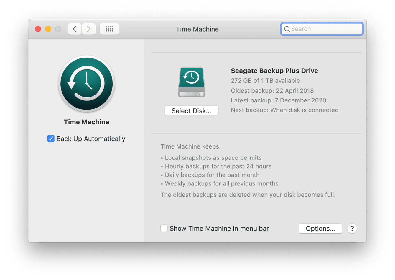 How to back up Mac with Time Machine