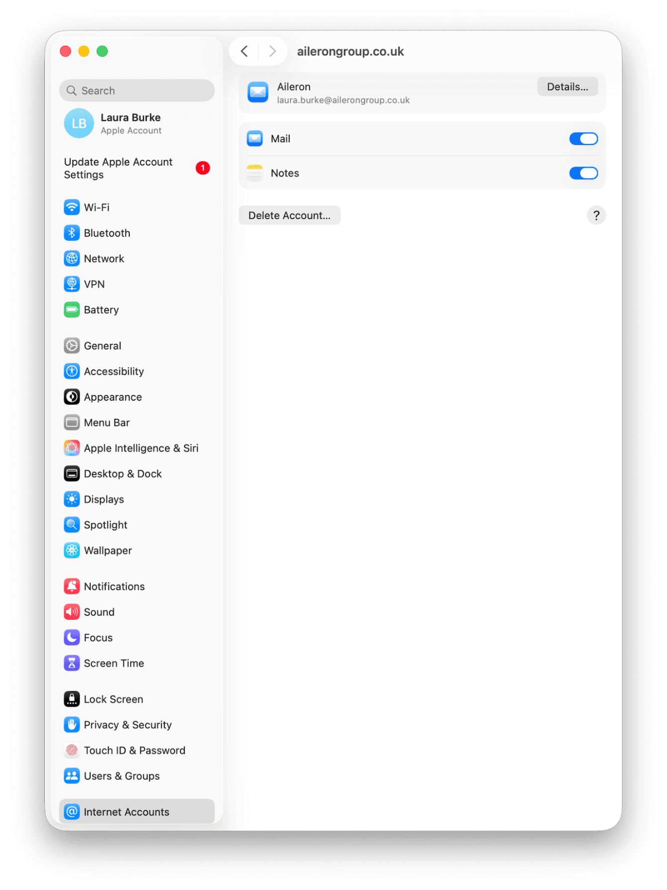 iCloud account > See All