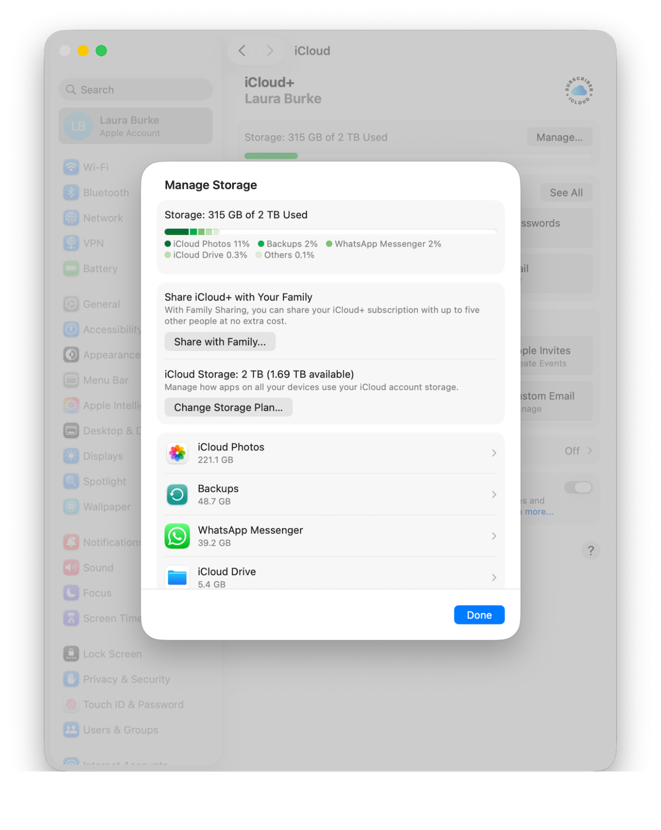 Clean up iCloud itself