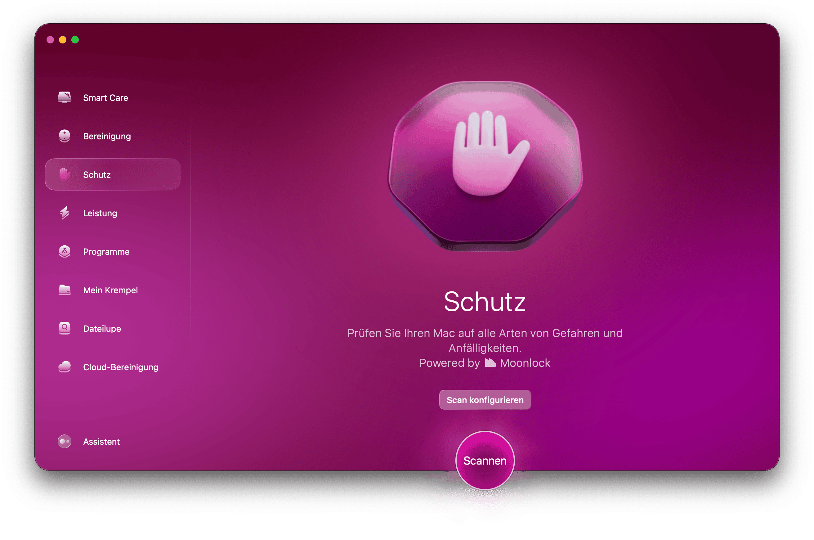 CleanMyMac &ndash; Malware-Entfernung