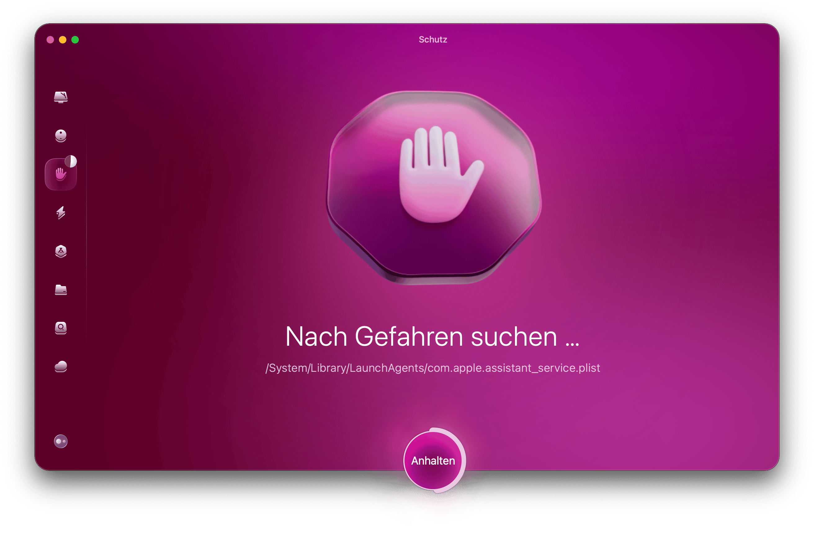 Pr&uuml;fen Sie Ihren Mac auf Malware