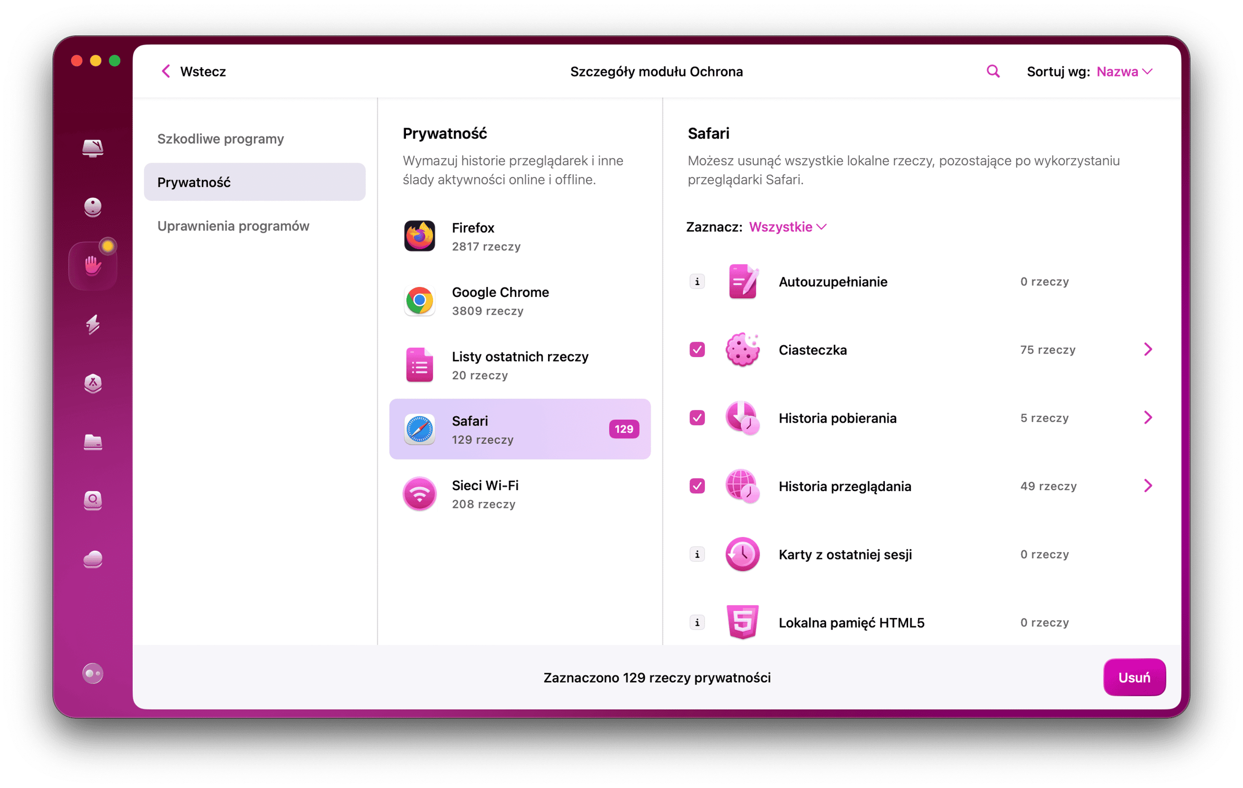 Łatwe czyszczenie pamięci podręcznej wszystkich przeglądarek