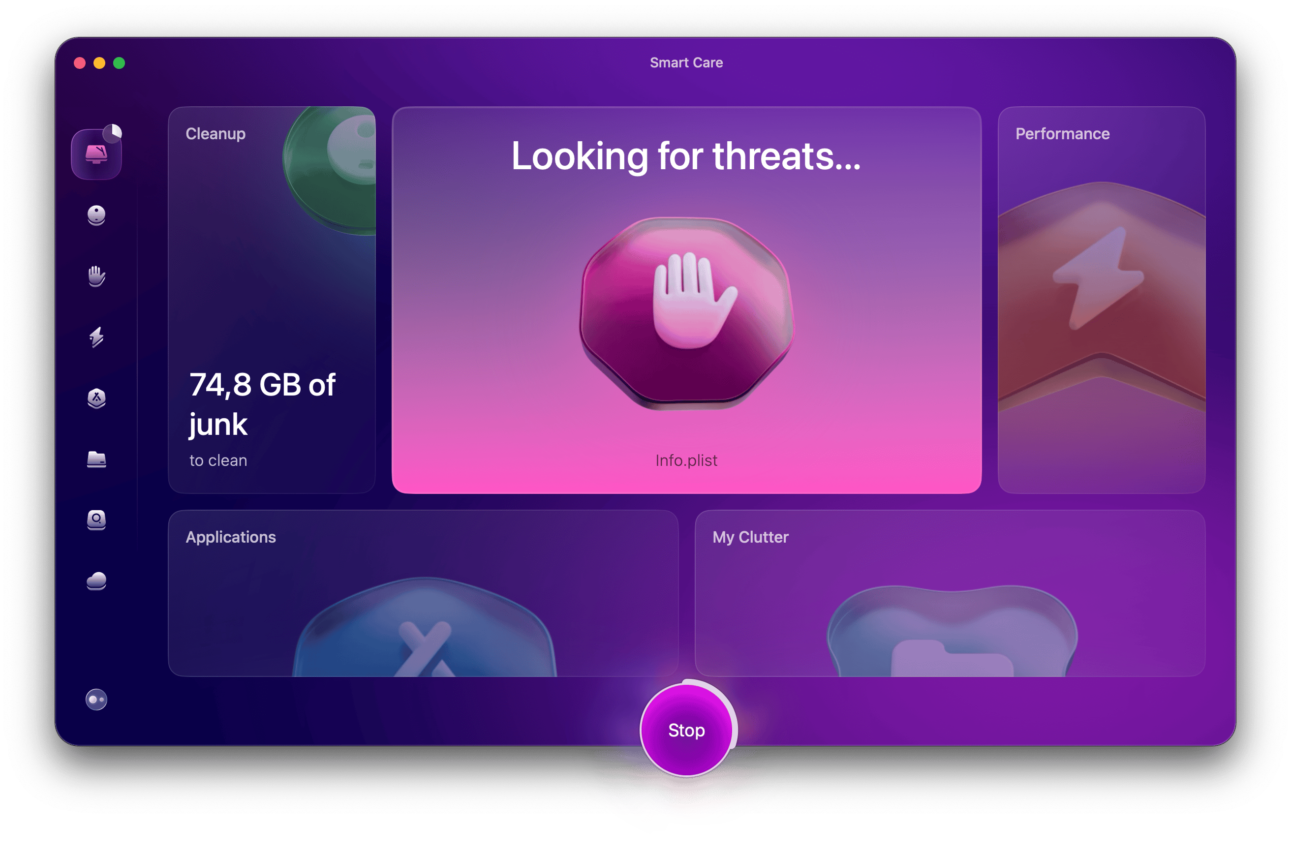 Smart care - scan in progress