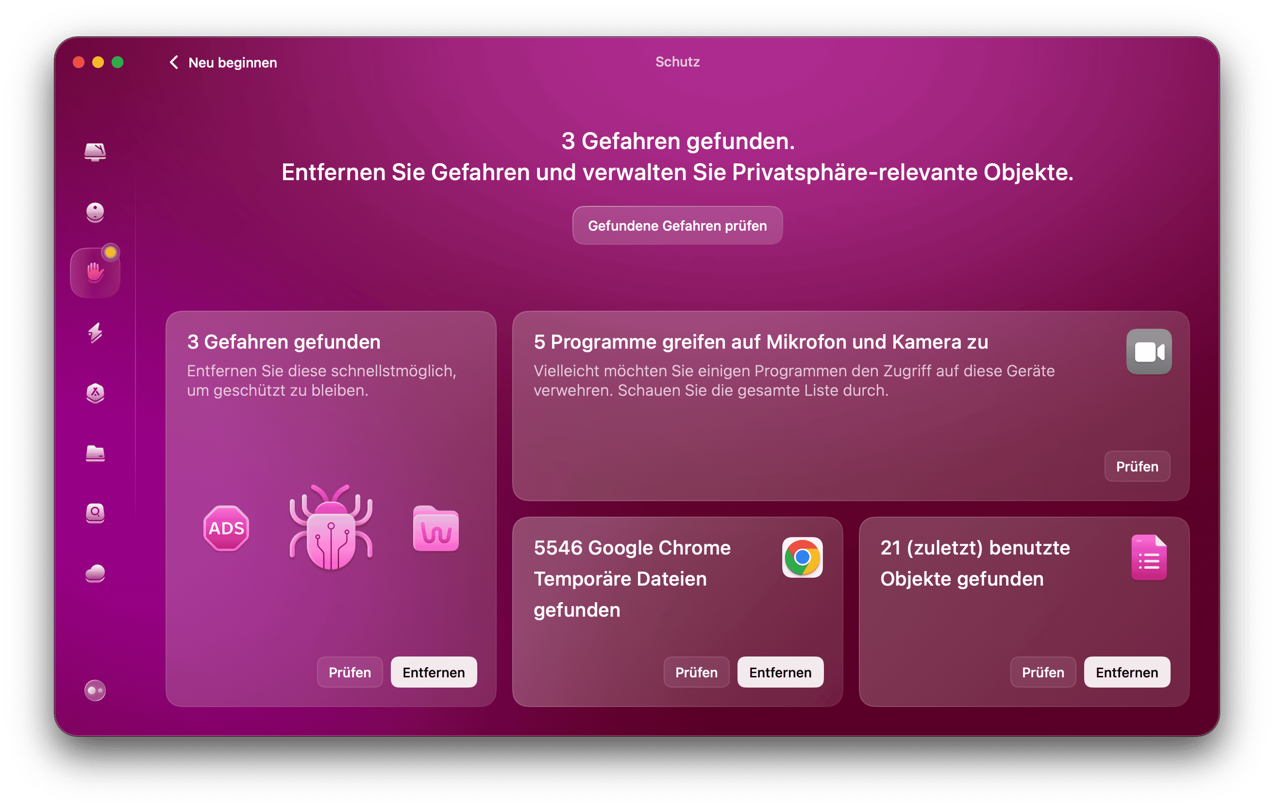 Mac auf Malware untersuchen