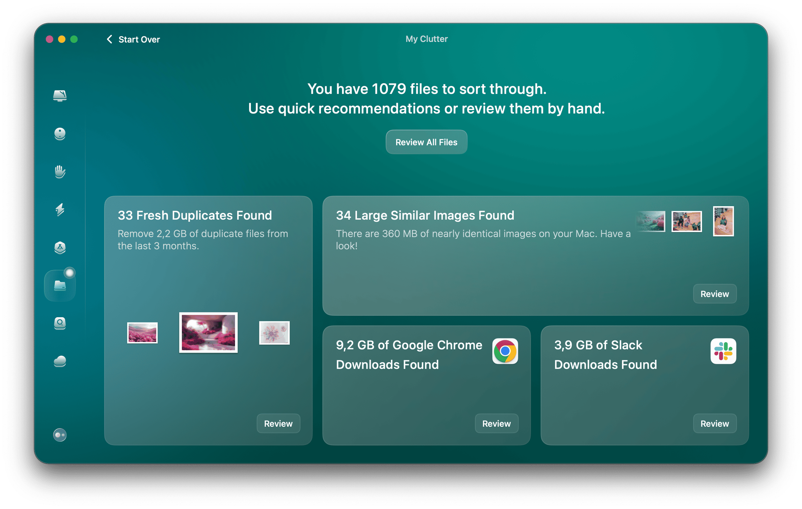 My Clutter module of CleanMyMac