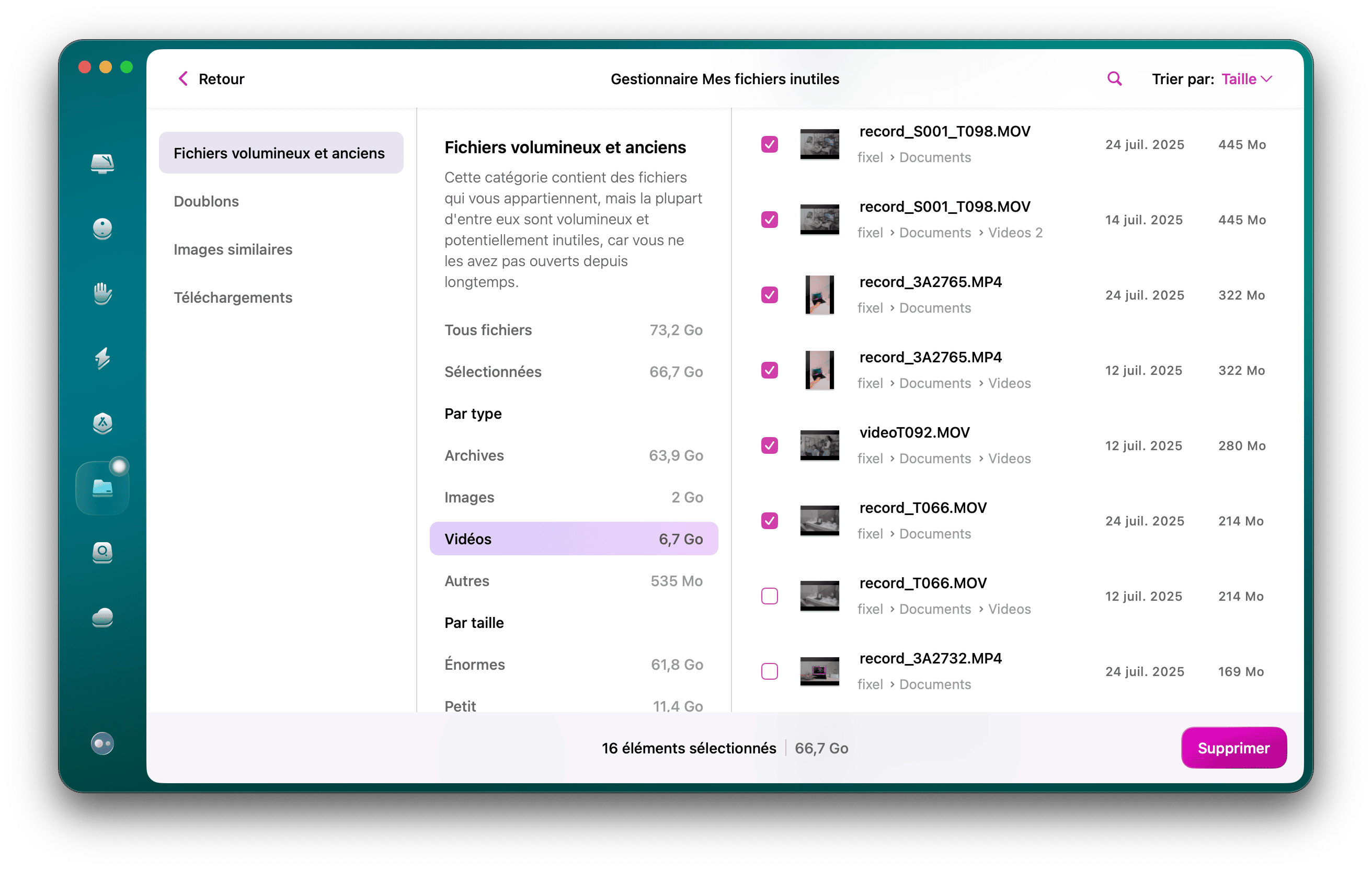 CleanMyMac &ndash; Autres fichiers