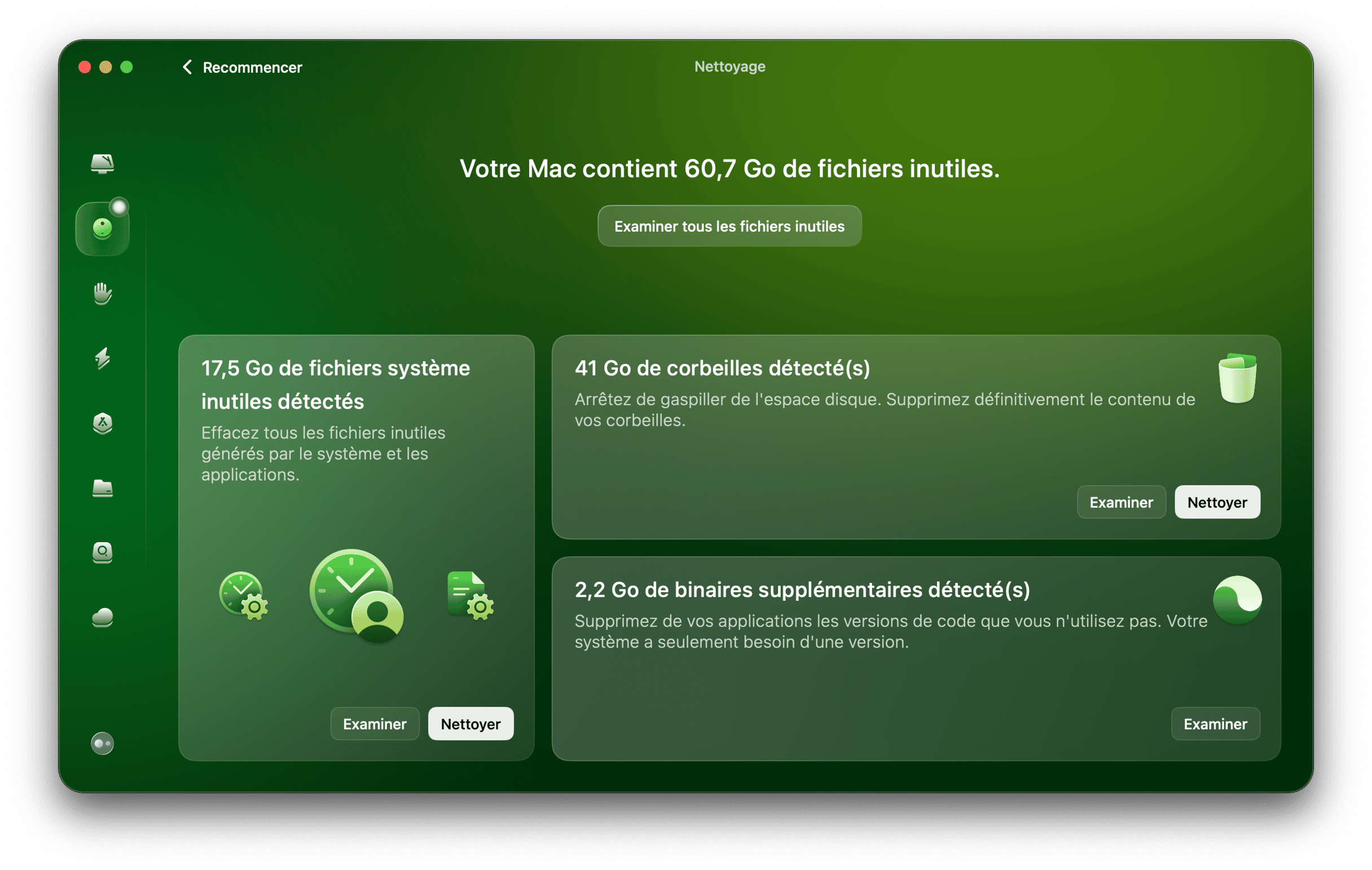Supprimez les fichiers syst&egrave;me inutiles