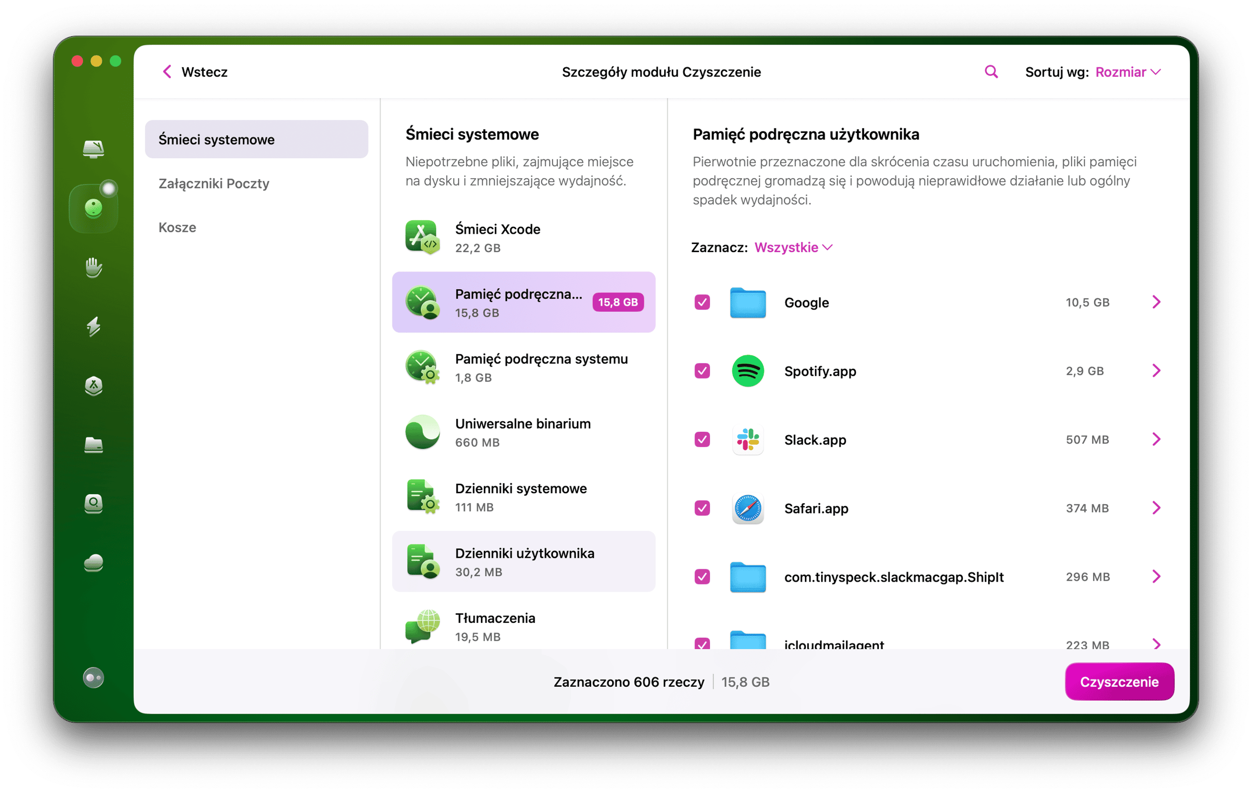 Istnieje łatwiejsza i szybsza alternatywa czyszczenia pamięci podręcznej przeglądarek &mdash; CleanMyMac
