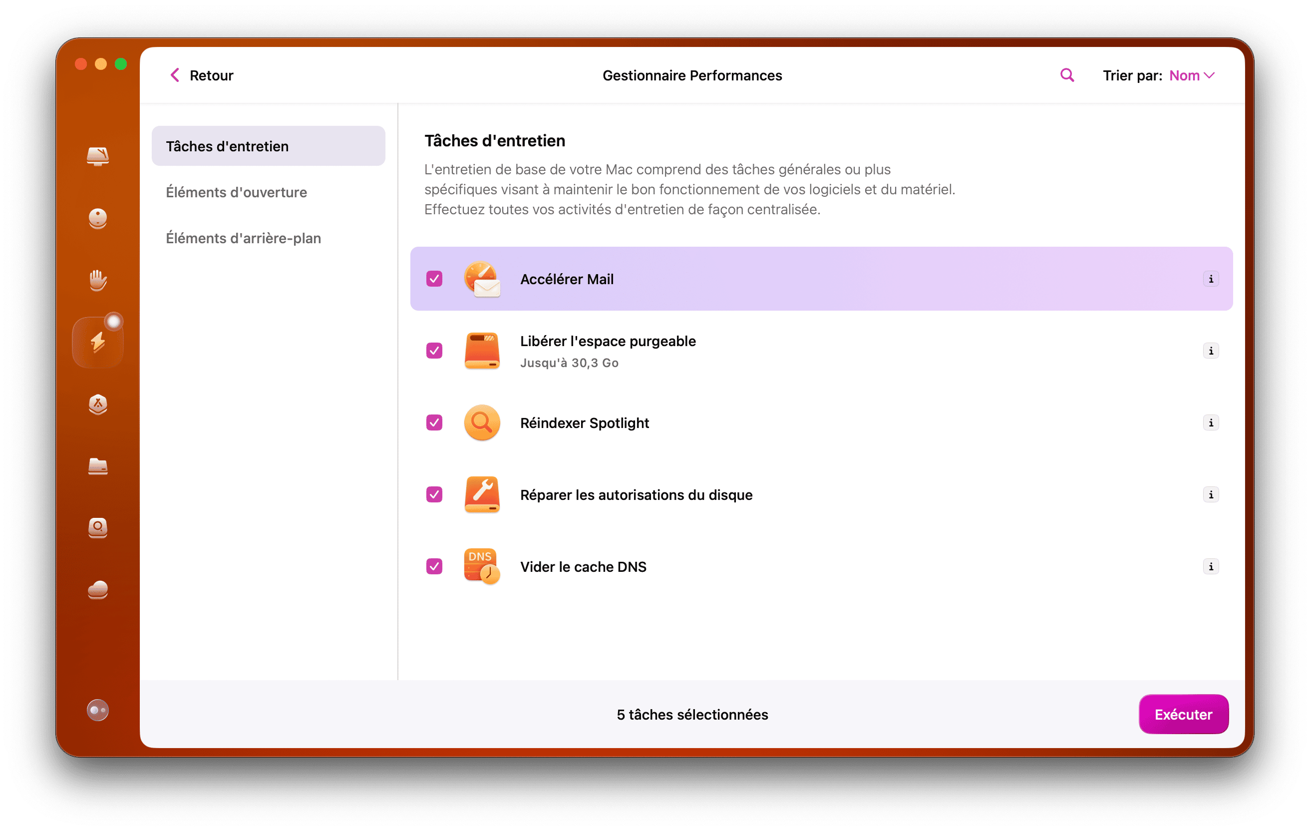 CleanMyMac &ndash; Acc&eacute;l&eacute;rer Mail