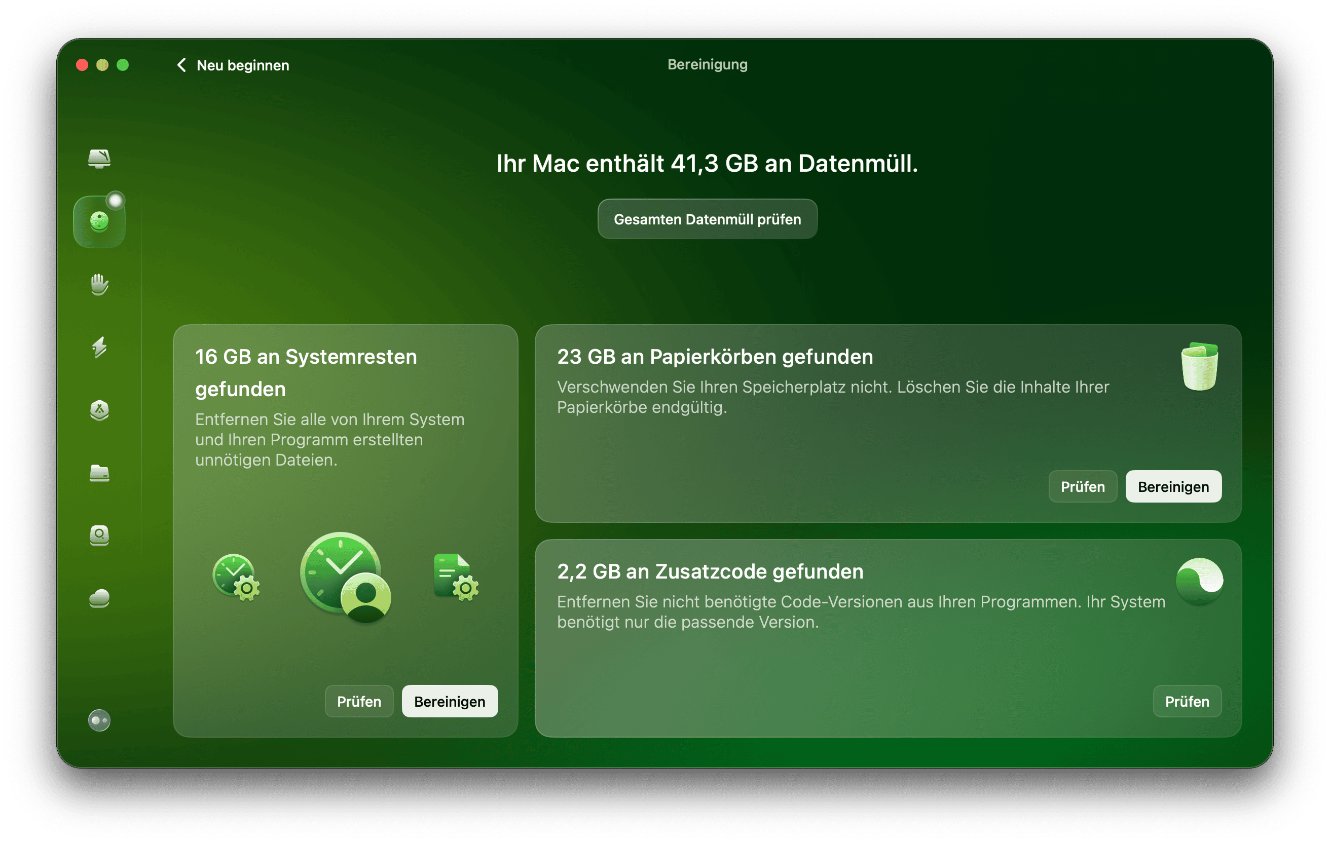 Befreien Sie Ihr System von Datenm&uuml;ll