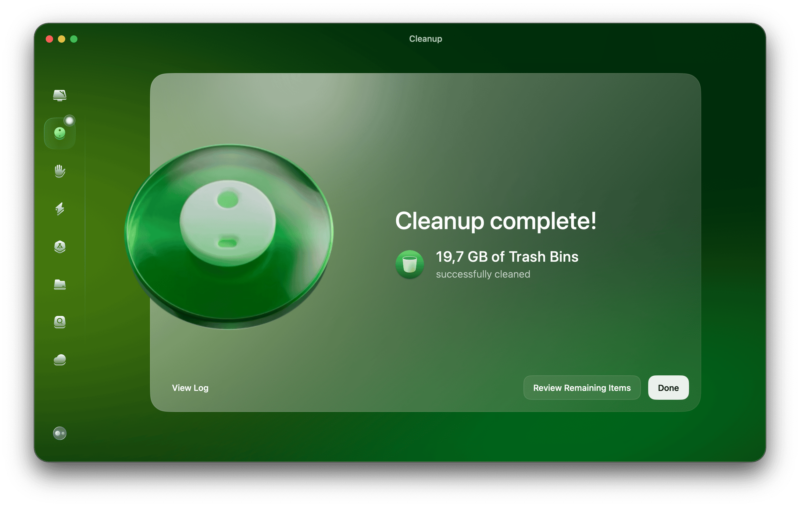 CleanMyMac &ndash; oppryddingsmodulen