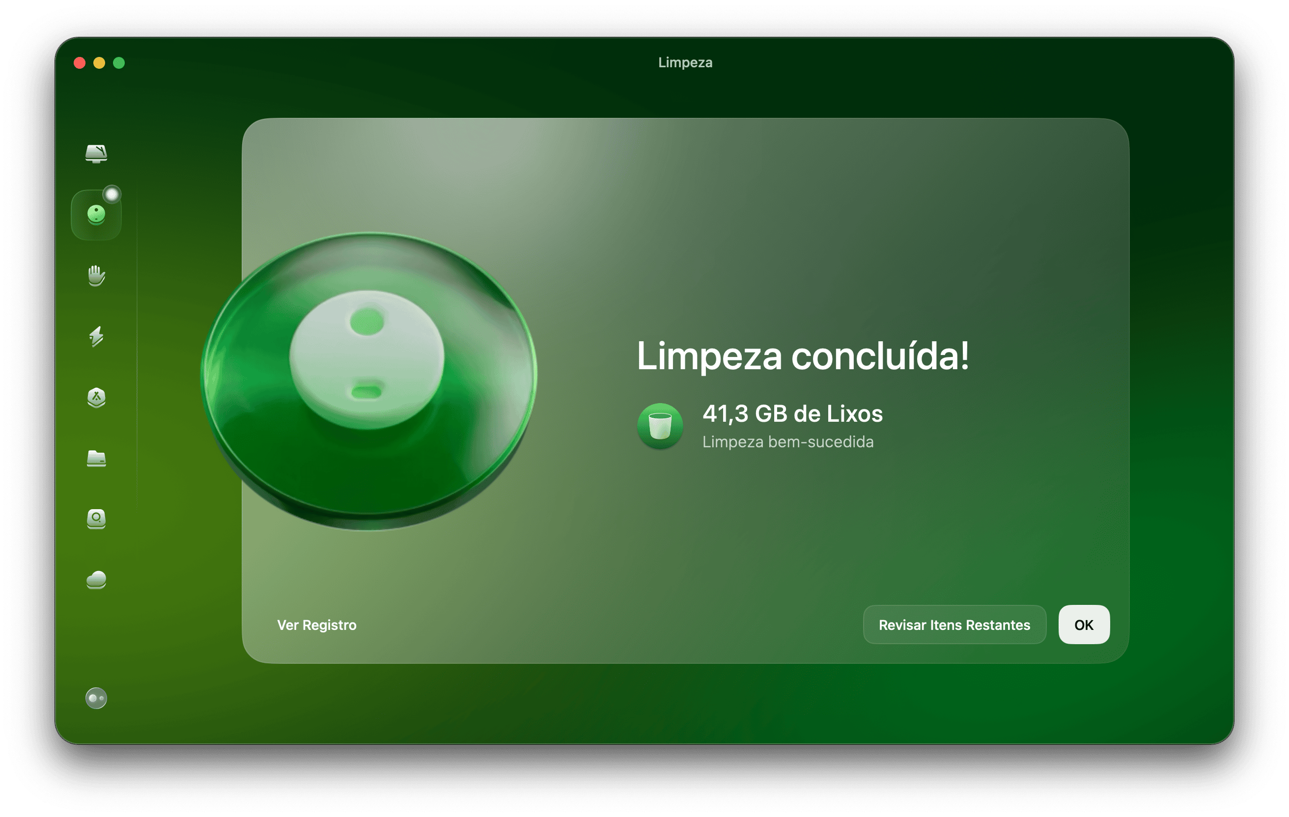 CleanMyMac &ndash; m&oacute;dulo Limpeza