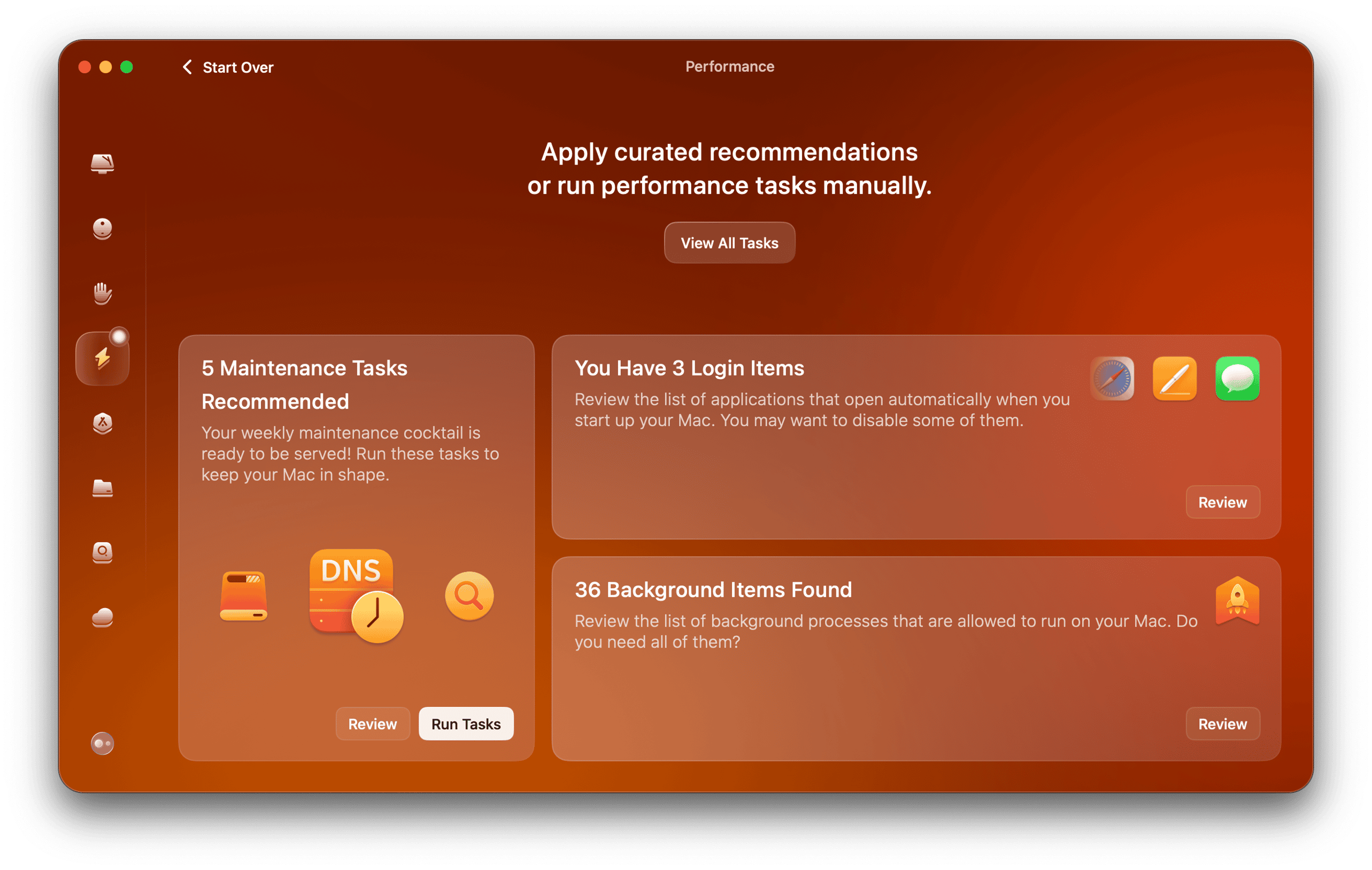 Performance module in CMM
