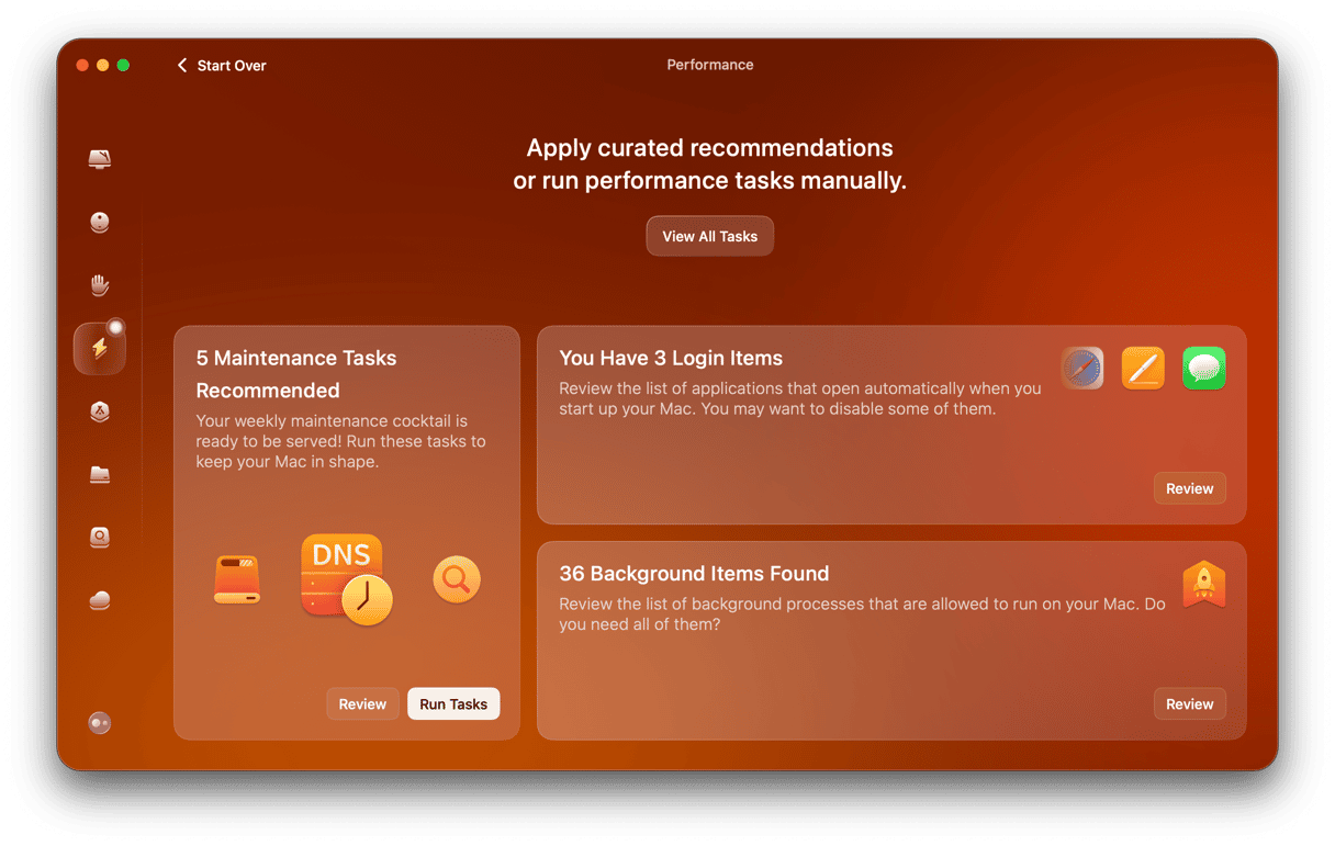 Performance module in CMM