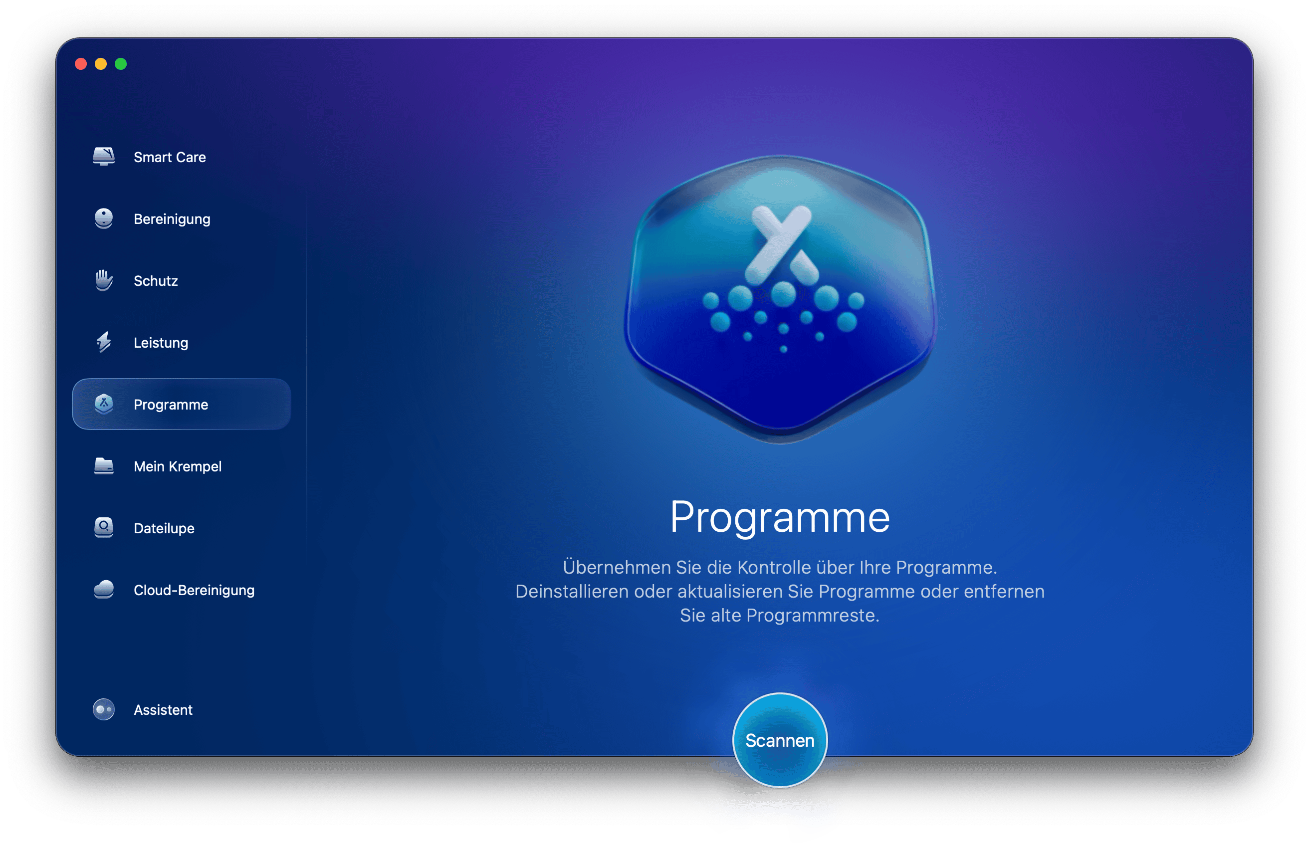 Setzen Sie die McAfee-App zur&uuml;ck
