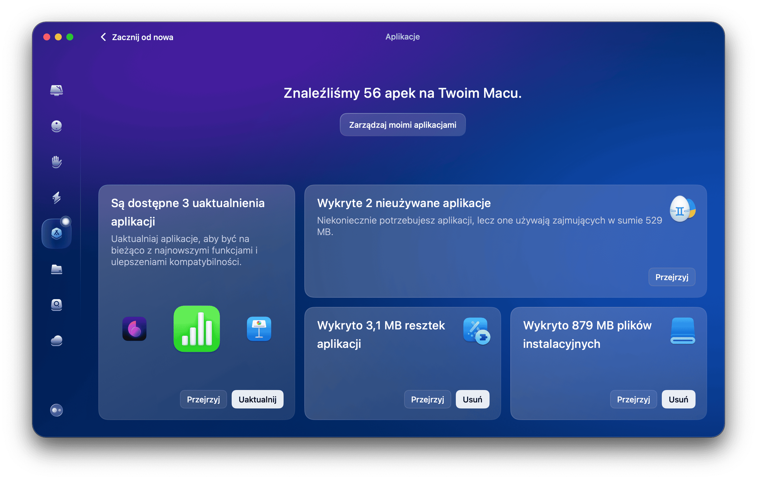 Odinstaluj podejrzane aplikacje