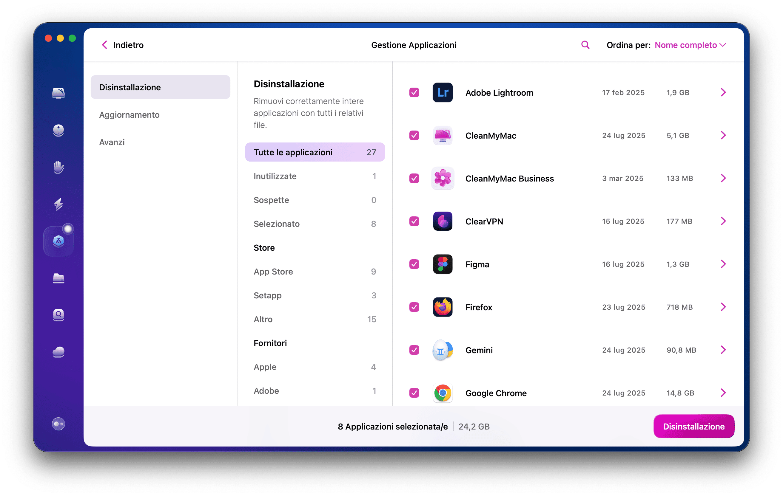 Come disinstallare le app su Mac in un clic