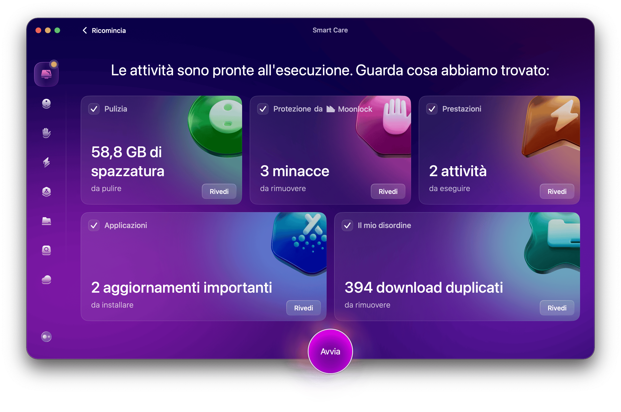 Smart Care di CleanMyMac