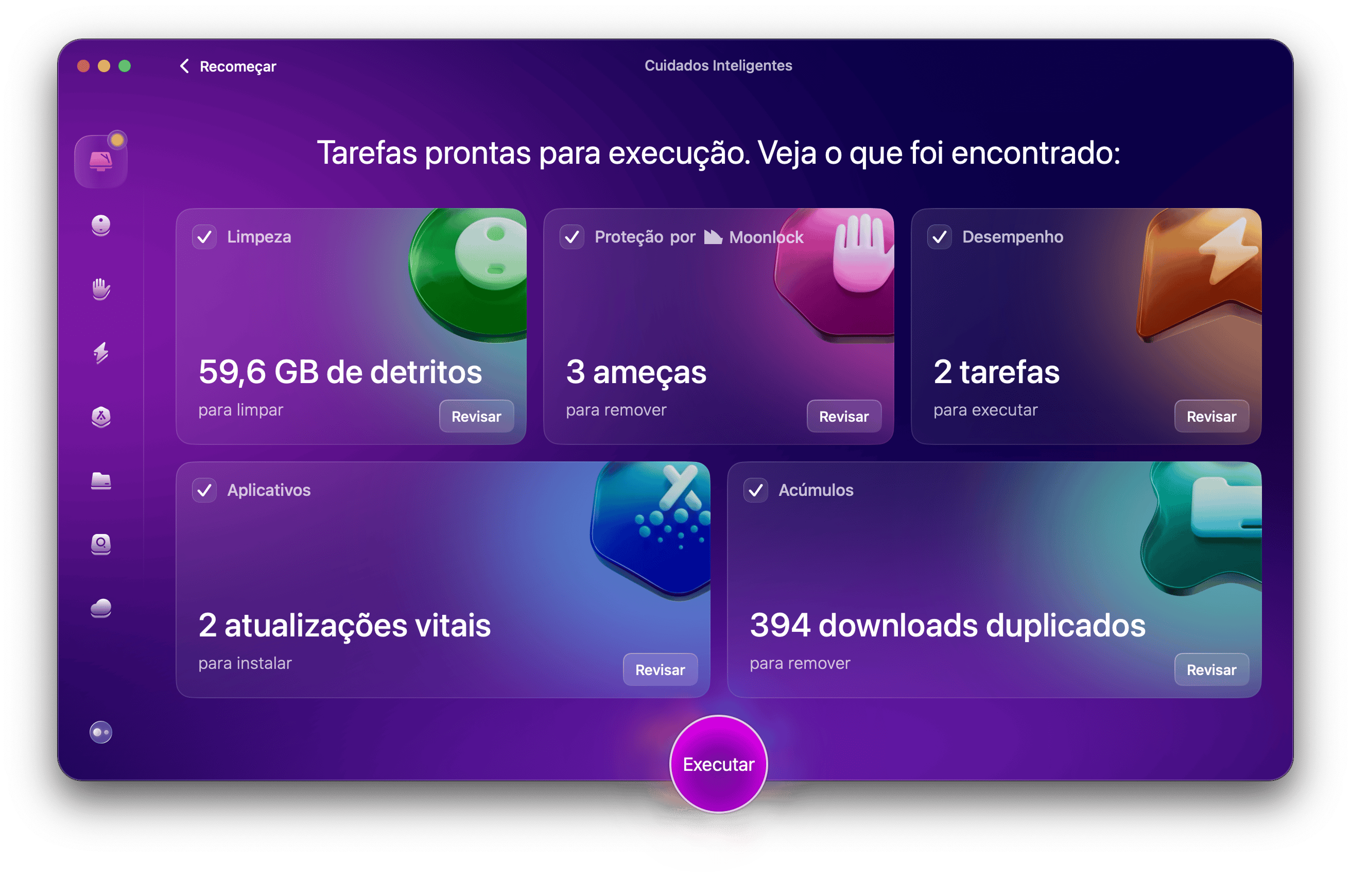 CleanMyMac - An&aacute;lise Inteligente conclu&iacute;da