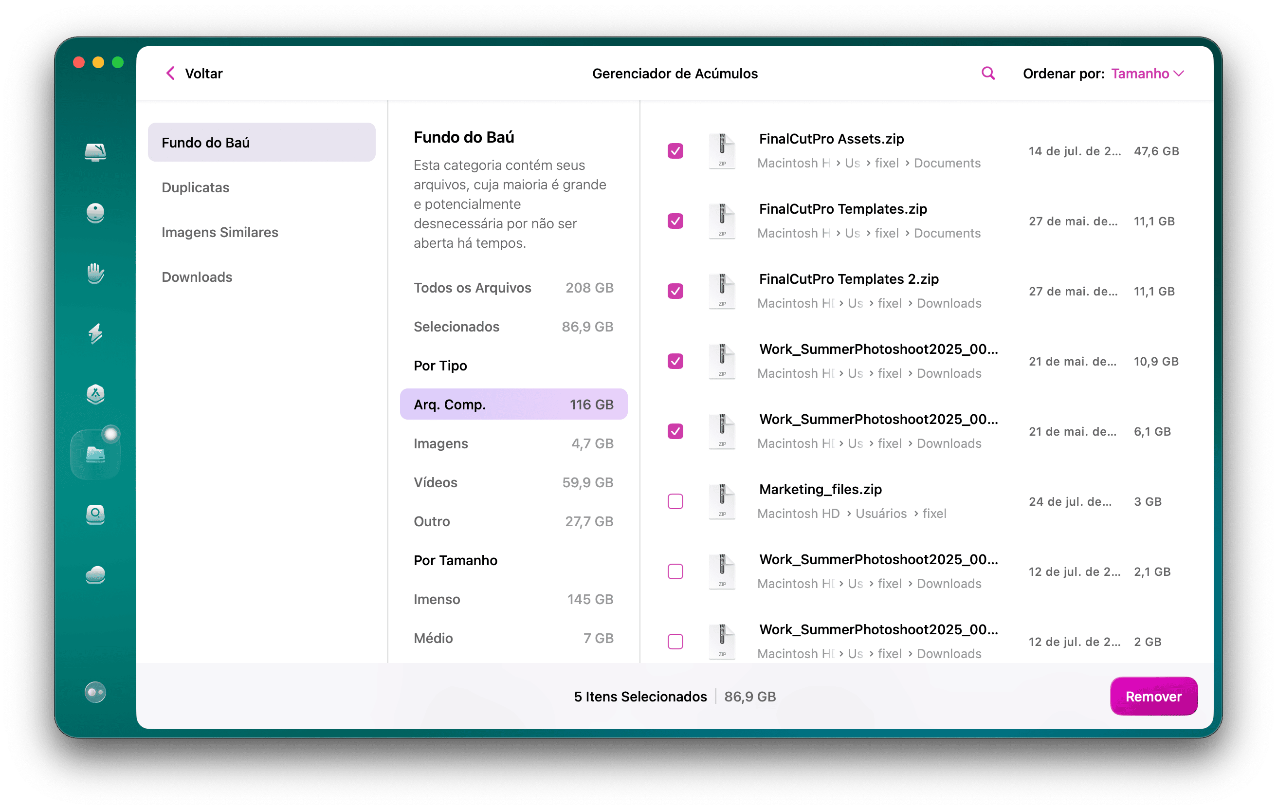 CleanMyMac &ndash; Remova arquivos antigos