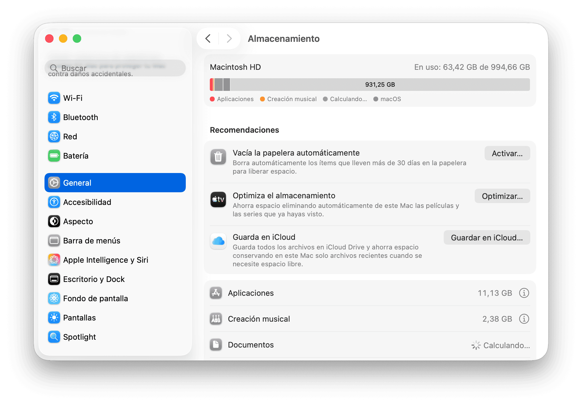 sistema preferencias almacenamiento