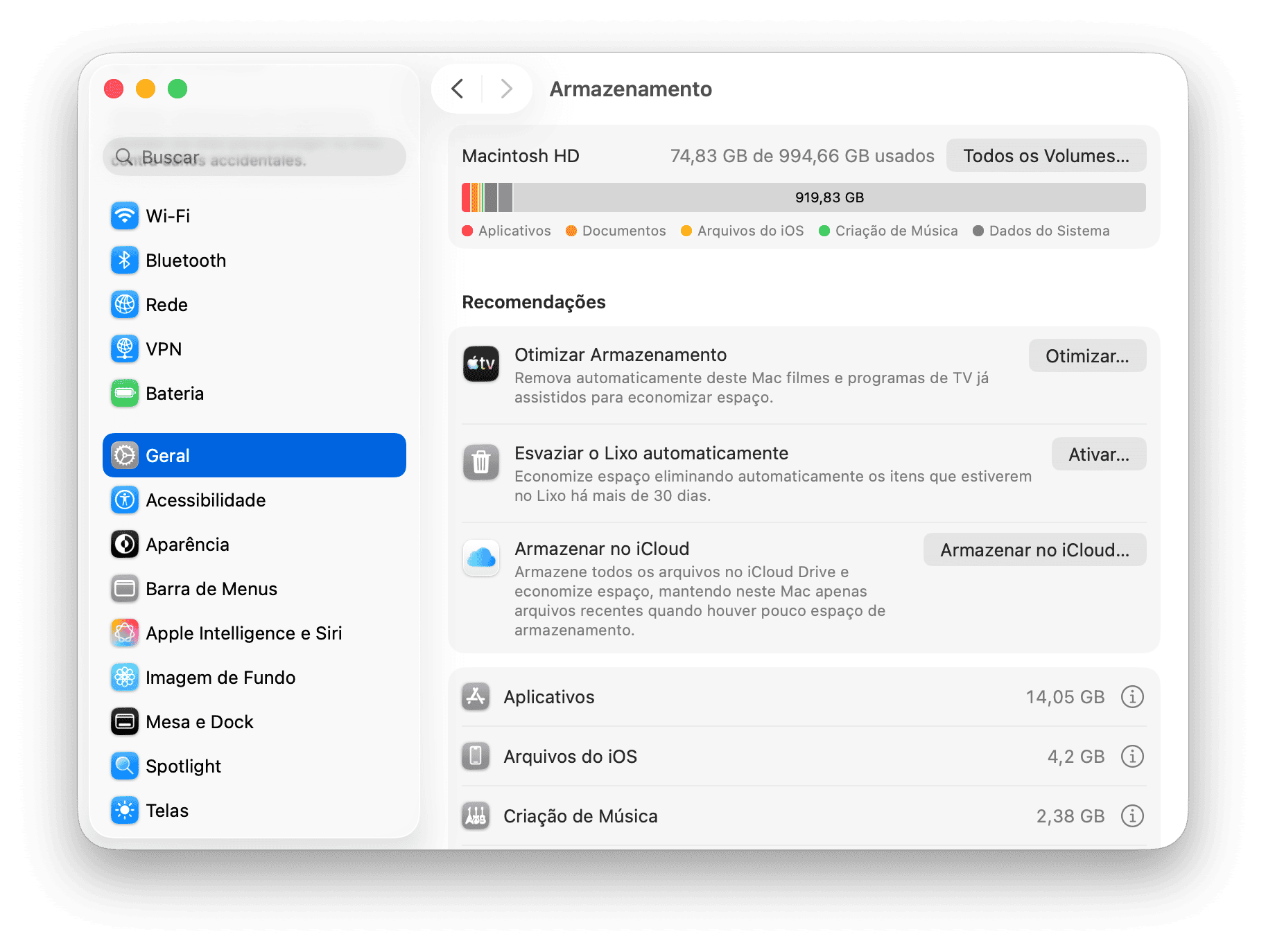 sistema Prefer&ecirc;ncias Armazenar