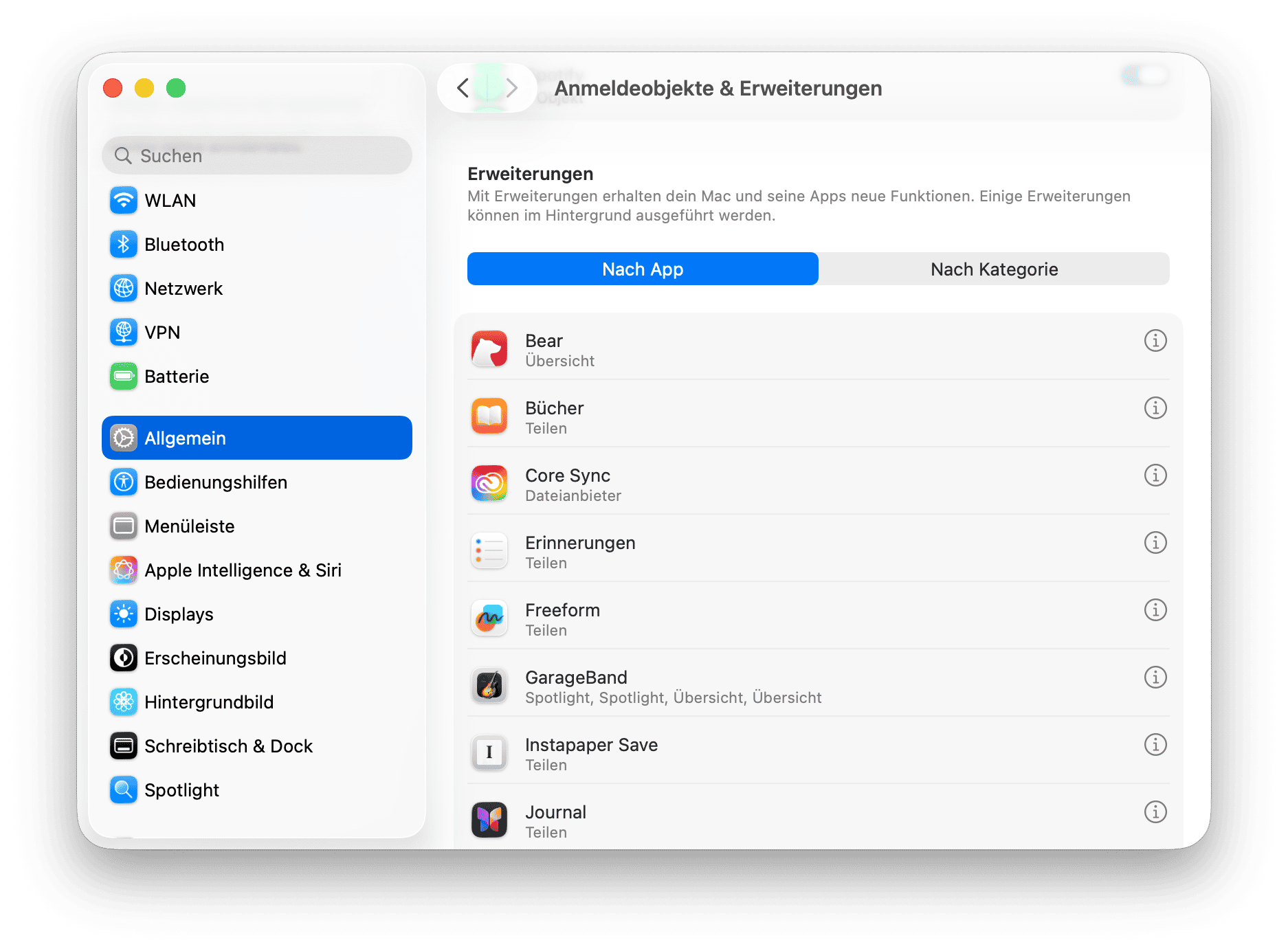 Sequoia erweiterungen