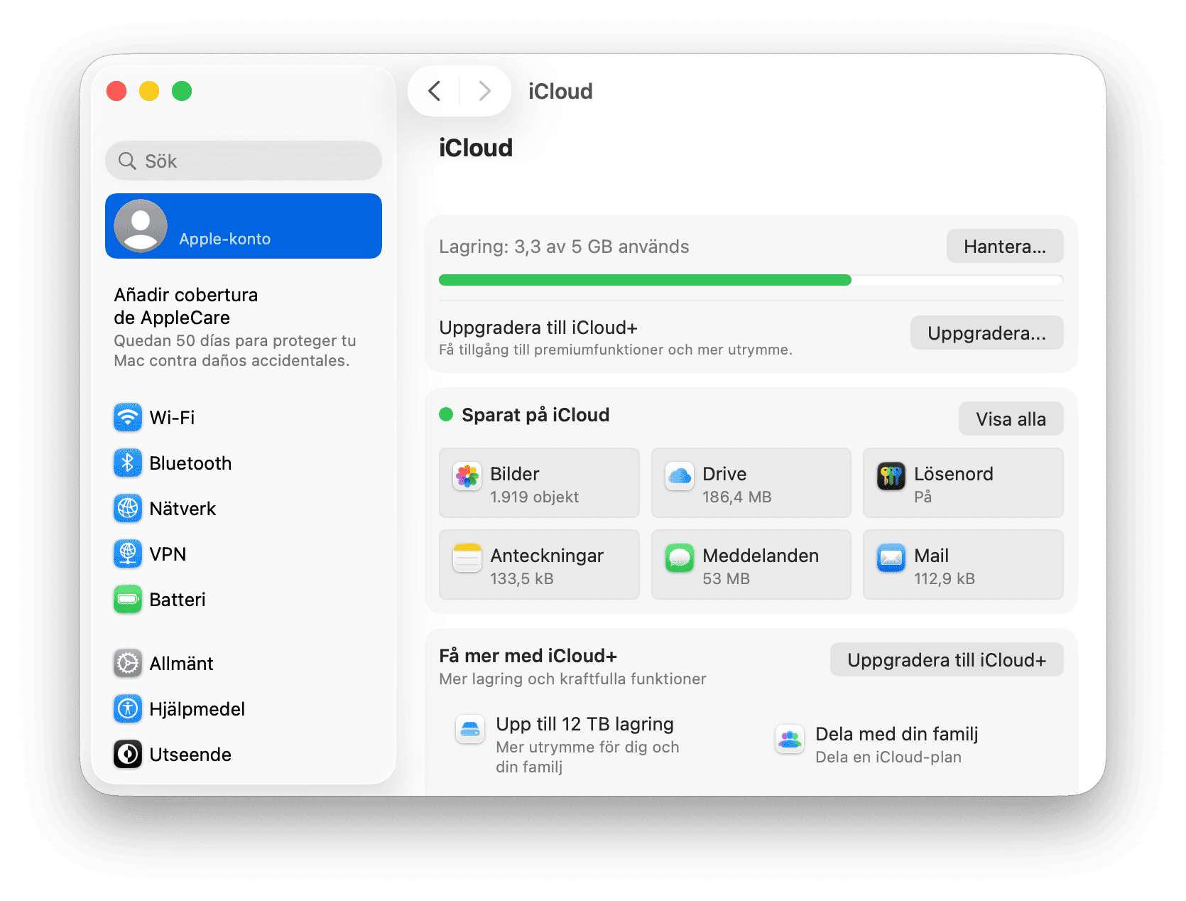systemet  iCloud