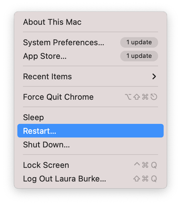 Red&eacute;marrage du Mac