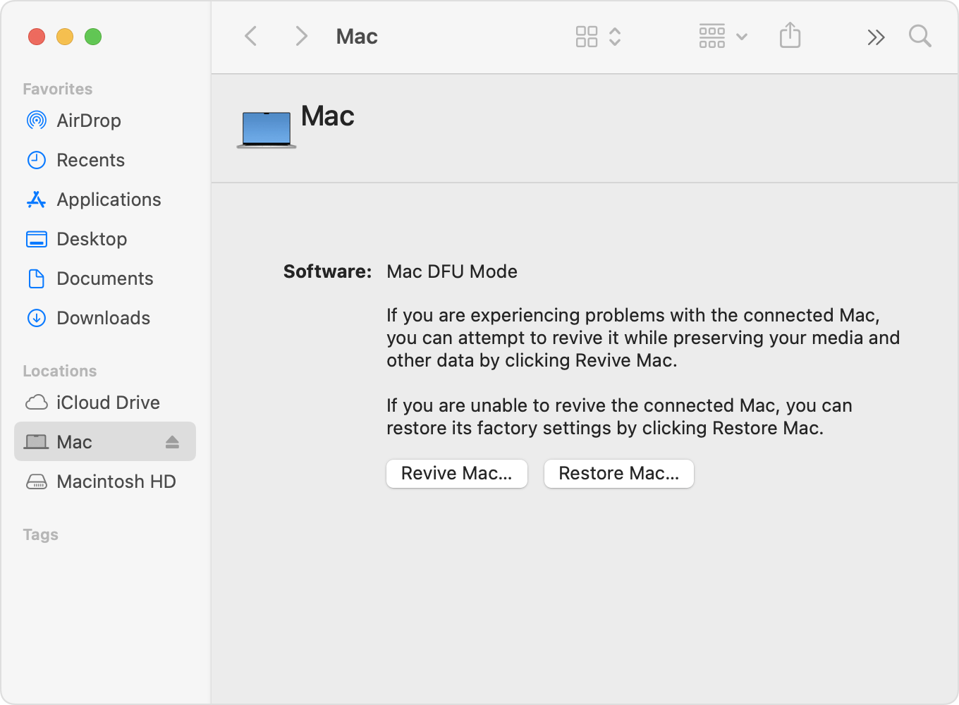 How to revive Mac
