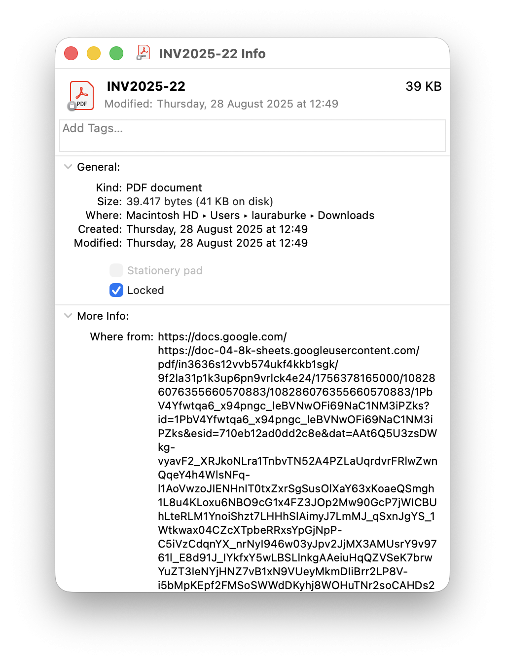 Check "Locked" files