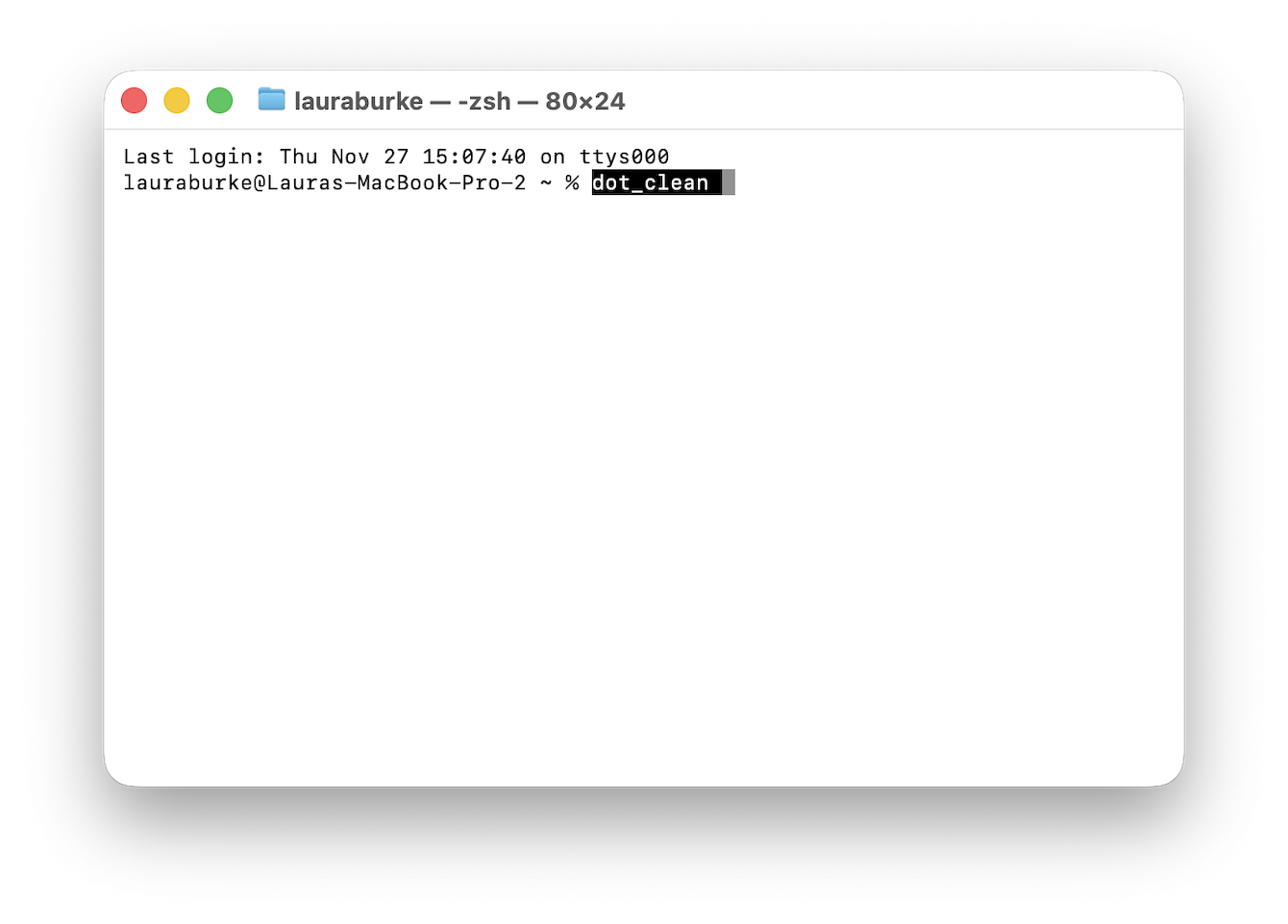 Use dot_clean to merge broken dotfiles