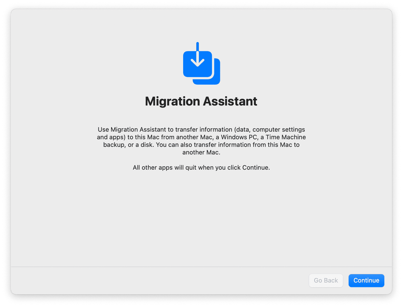 Migration assistant
