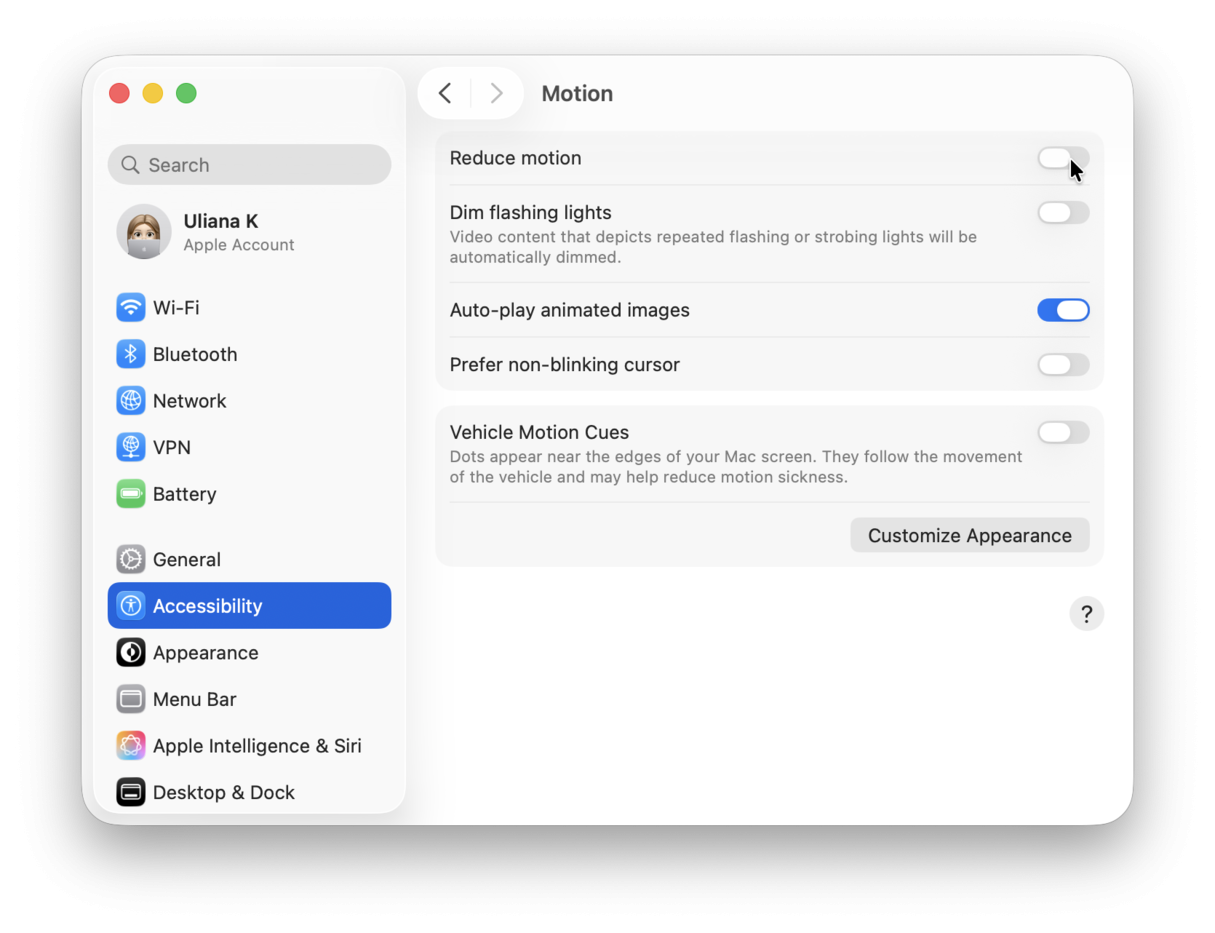 Reduce desktop overhead