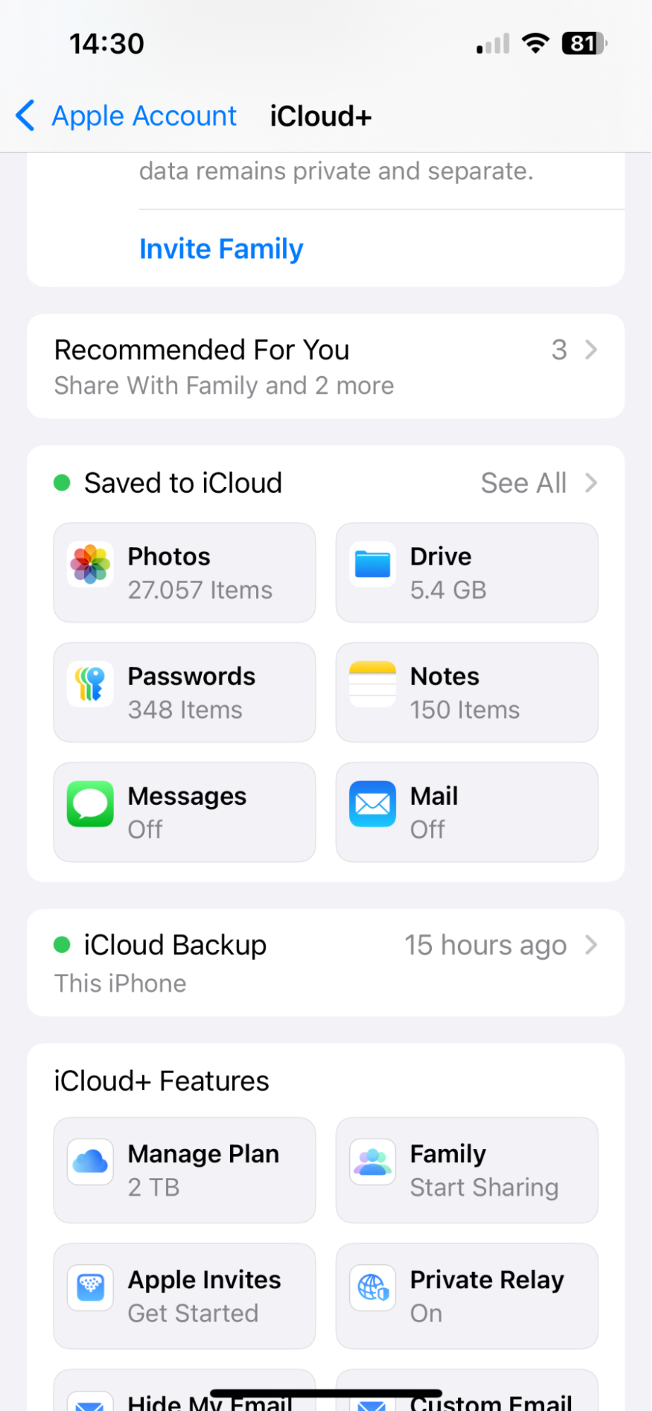 Verify iCloud Contacts