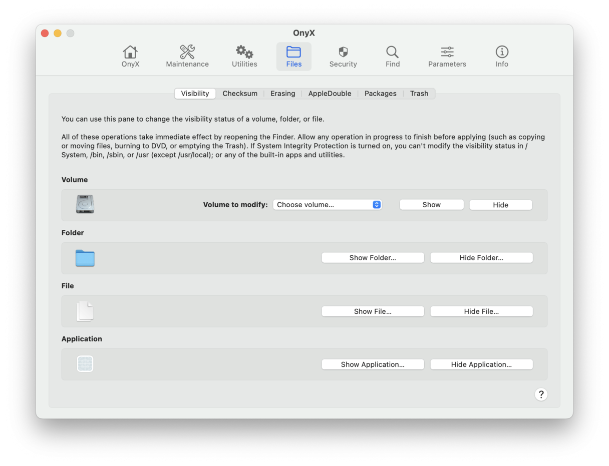 En annen gratis Mac-rengj&oslash;ringsapp er&nbsp;OnyX