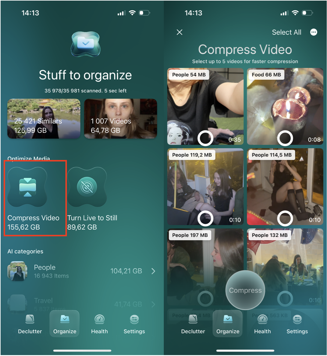 CleanMy®Phone: Compress videos