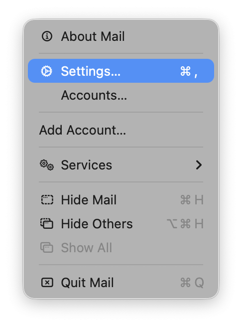 Refresh Mail’s account settings the safe way